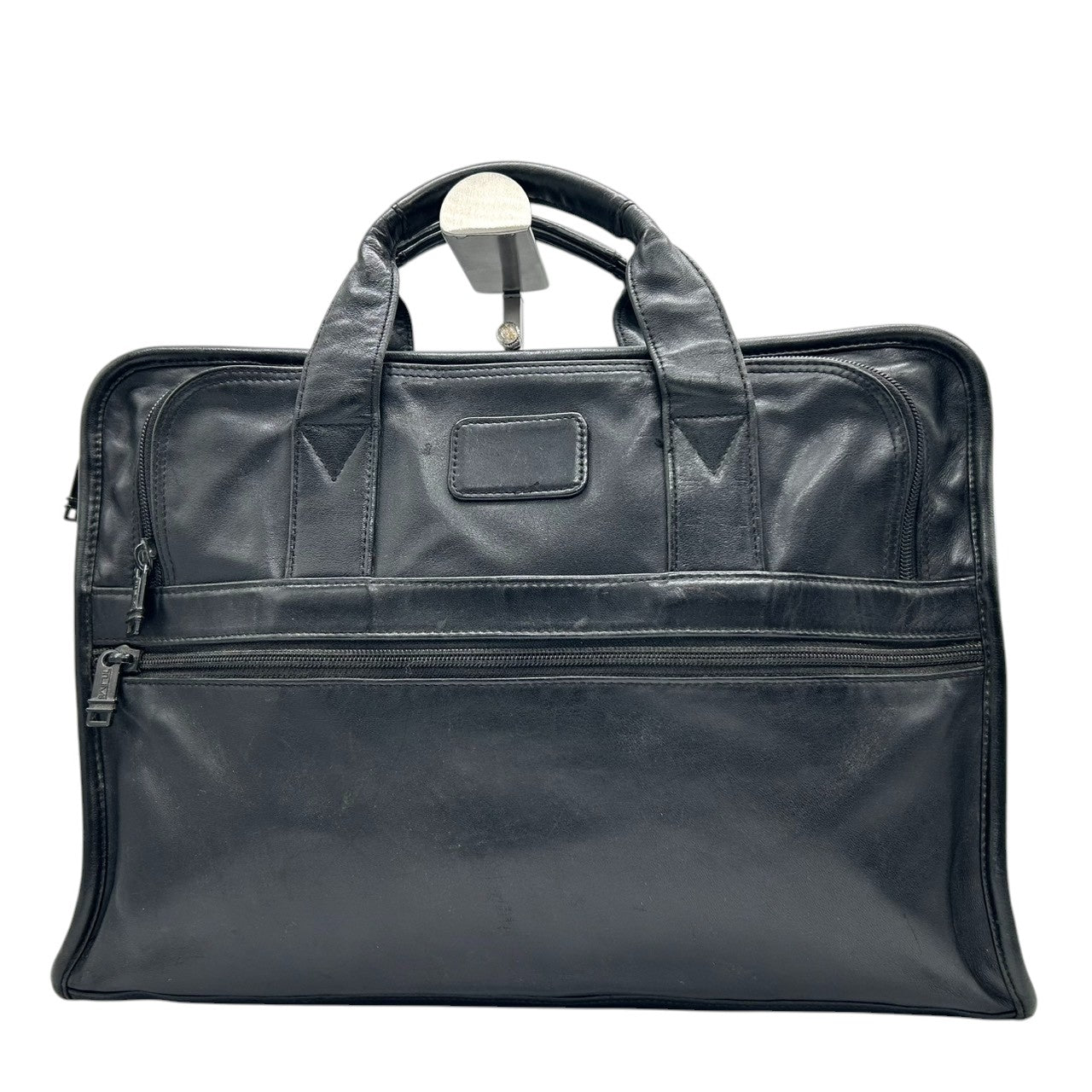 トゥミ TUMI ビジネスバッグ ブリーフケース ハンドバッグ 907D3 高級 レザー 本革 ナッパレザー A4 PC収納可 ラップトップケース ブラック 黒 メンズ 紳士 通勤 ビジネス スタイリッシュ スリム 薄型 フォーマル エレガント 高耐久 X3