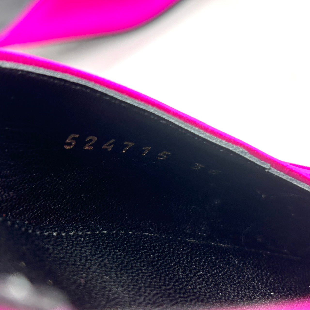 【未使用】バレンシアガ ナイフ リボン パンプス ミュール バックストラップ スリングバック ポインテッドトゥ サテン ピンク 36 23cm レディース 箱 保存袋 タグ付き キトゥンヒール エレガント モード パーティ CT1