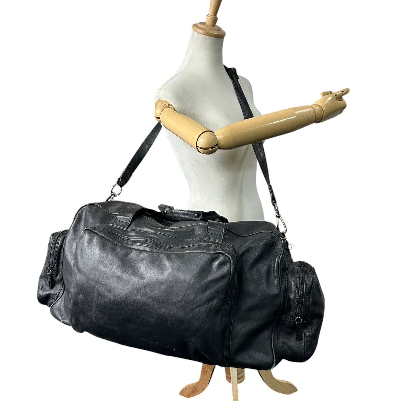 グッチ GUCCI ボストンバッグ 2WAY ショルダーバッグ ワンショルダー 斜め掛け可 大容量 旅行鞄 高級 上質 レザー 本革 ブラック 黒 メンズ レディース ユニセックス ヴィンテージ ビジネス 出張 ゴルフ X3