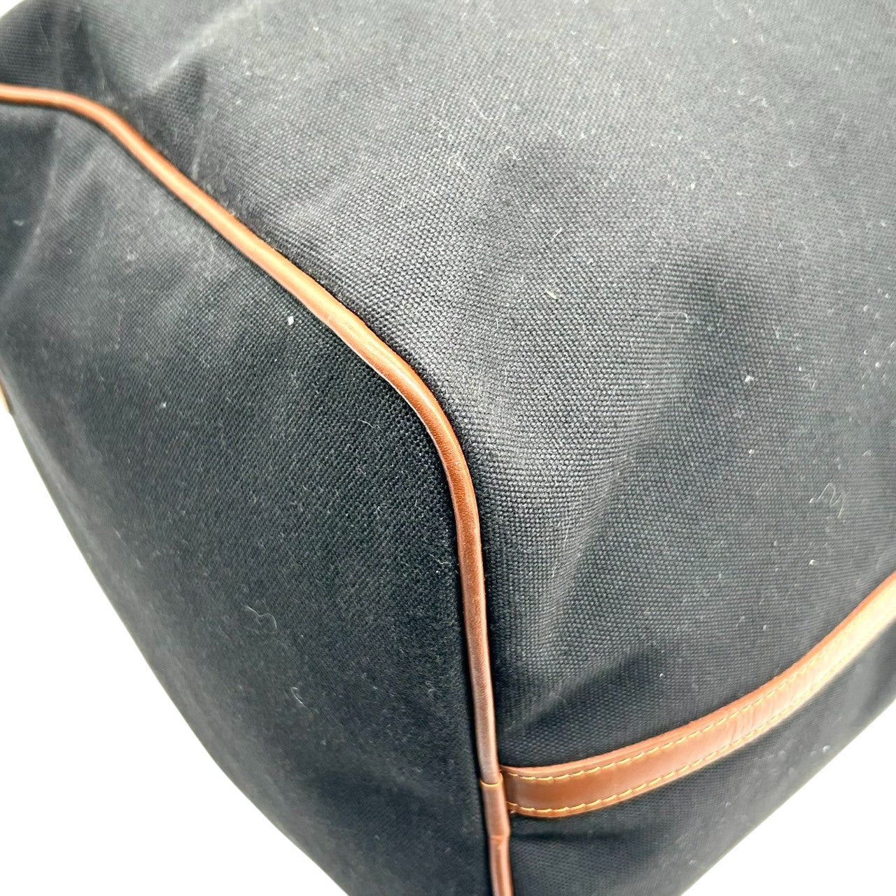 【美品】ティーアンソニー ボストンバッグ 2WAY ショルダーバッグ 斜め掛け可 大容量 旅行鞄 トラベル キャンバス レザー ブラック ブラウン メンズ レディース ユニセックス 出張 ゴルフ クラシック エレガント ネームタグ付き X3