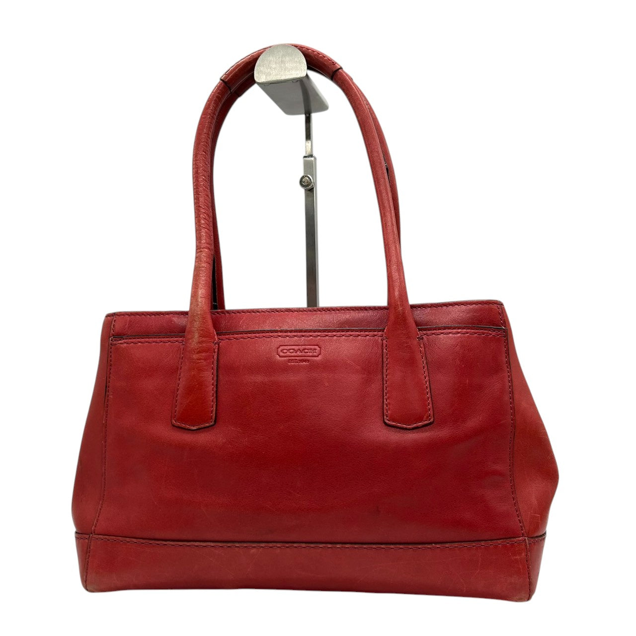 コーチ COACH レガシー ハンドバッグ トートバッグ ワンショルダー F12482 ターンロック A4収納可 自立可 レザー 本革 レッド 赤 レディース 通勤 通学 ビジネス エレガント クラシック ヴィンテージ s80