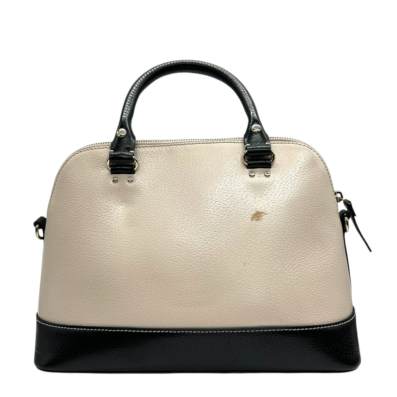 ケイトスペード シダーストリート 2WAY ハンドバッグ ショルダーバッグ 斜め掛け可 ドーム サッチェルバッグ レザー 本革 バイカラー オフホワイト ブラック レディース 通勤 通学 エレガント フェミニン 自立可 s41