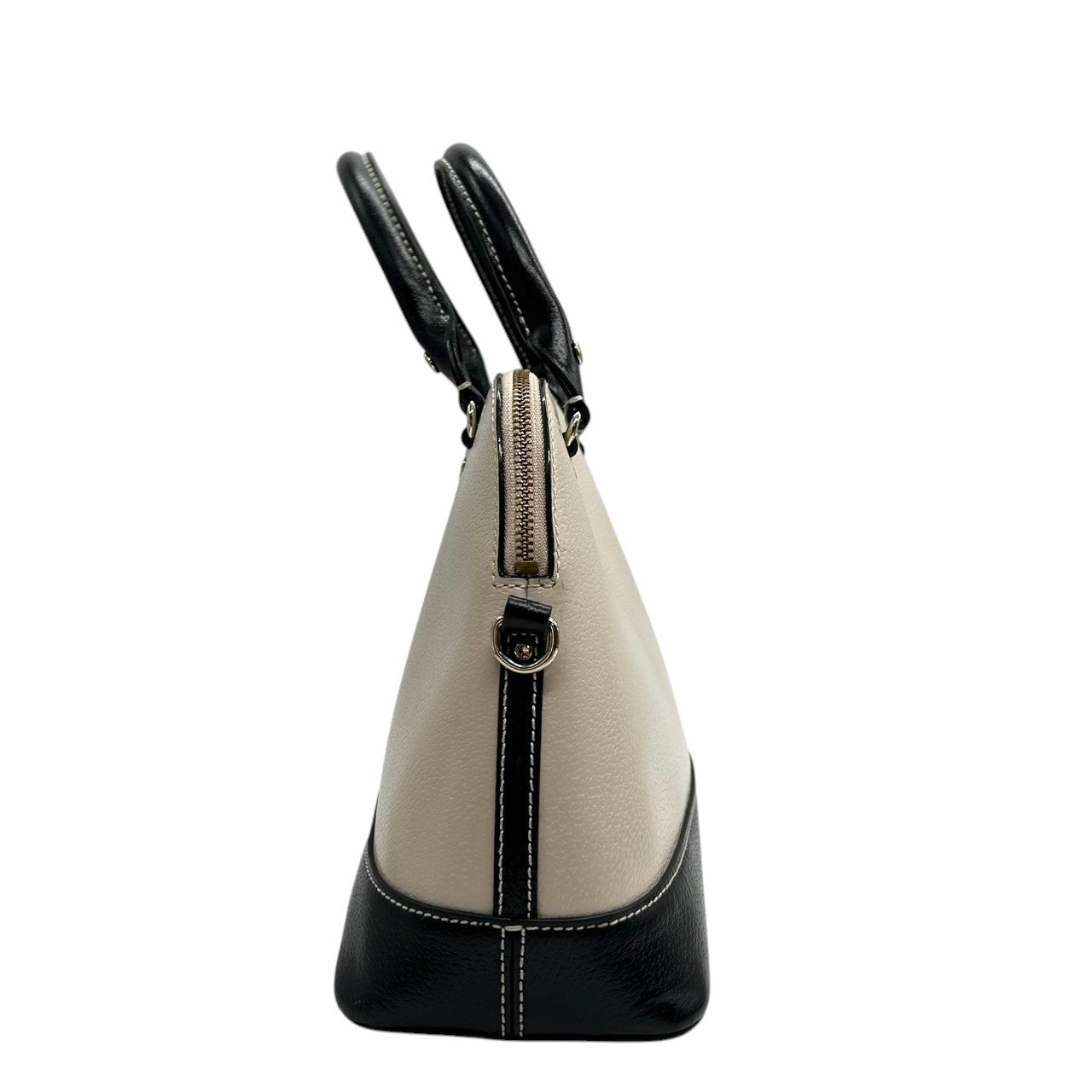 ケイトスペード シダーストリート 2WAY ハンドバッグ ショルダーバッグ 斜め掛け可 ドーム サッチェルバッグ レザー 本革 バイカラー オフホワイト ブラック レディース 通勤 通学 エレガント フェミニン 自立可 s41