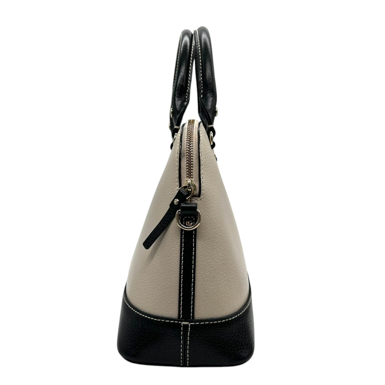 ケイトスペード シダーストリート 2WAY ハンドバッグ ショルダーバッグ 斜め掛け可 ドーム サッチェルバッグ レザー 本革 バイカラー オフホワイト ブラック レディース 通勤 通学 エレガント フェミニン 自立可 s41