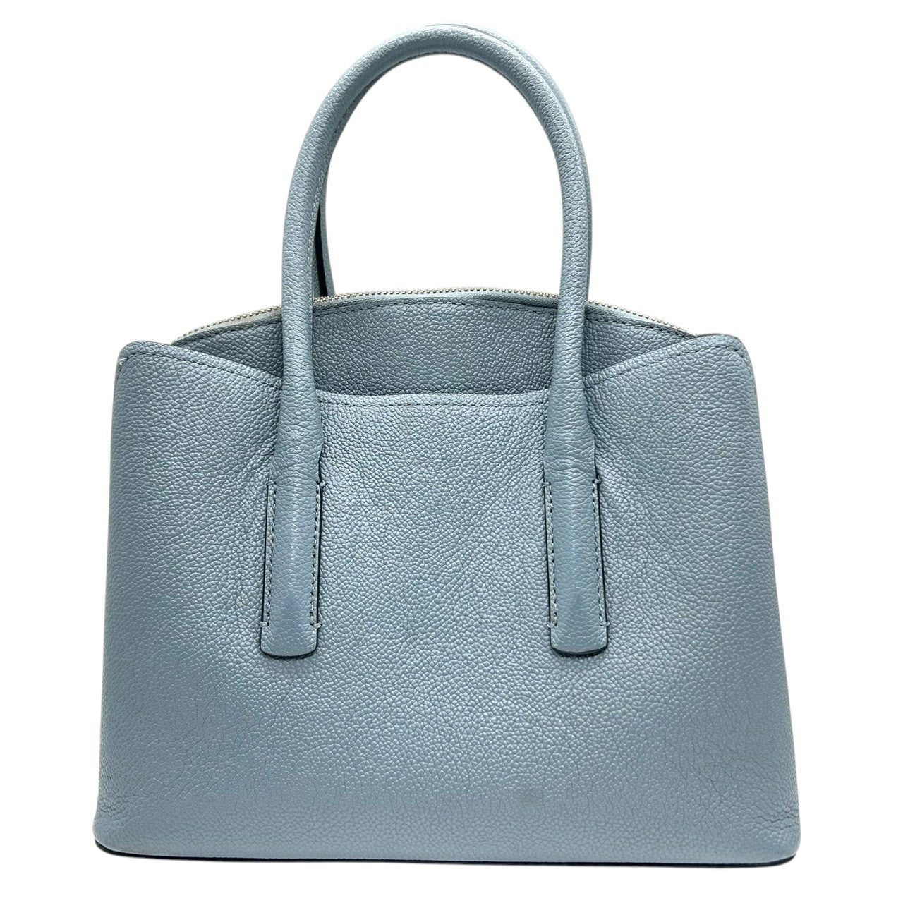 ケイトスペード ハンドバッグ トートバッグ レザー 本革 ペブルレザー ブルー くすみブルー ロゴプレート シルバー金具 レディース 通勤 通学 ビジネス フォーマル エレガント 大人かわいい 自立可 s70