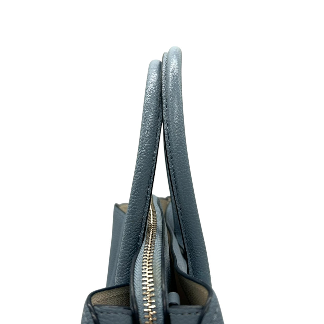 ケイトスペード ハンドバッグ トートバッグ レザー 本革 ペブルレザー ブルー くすみブルー ロゴプレート シルバー金具 レディース 通勤 通学 ビジネス フォーマル エレガント 大人かわいい 自立可 s70