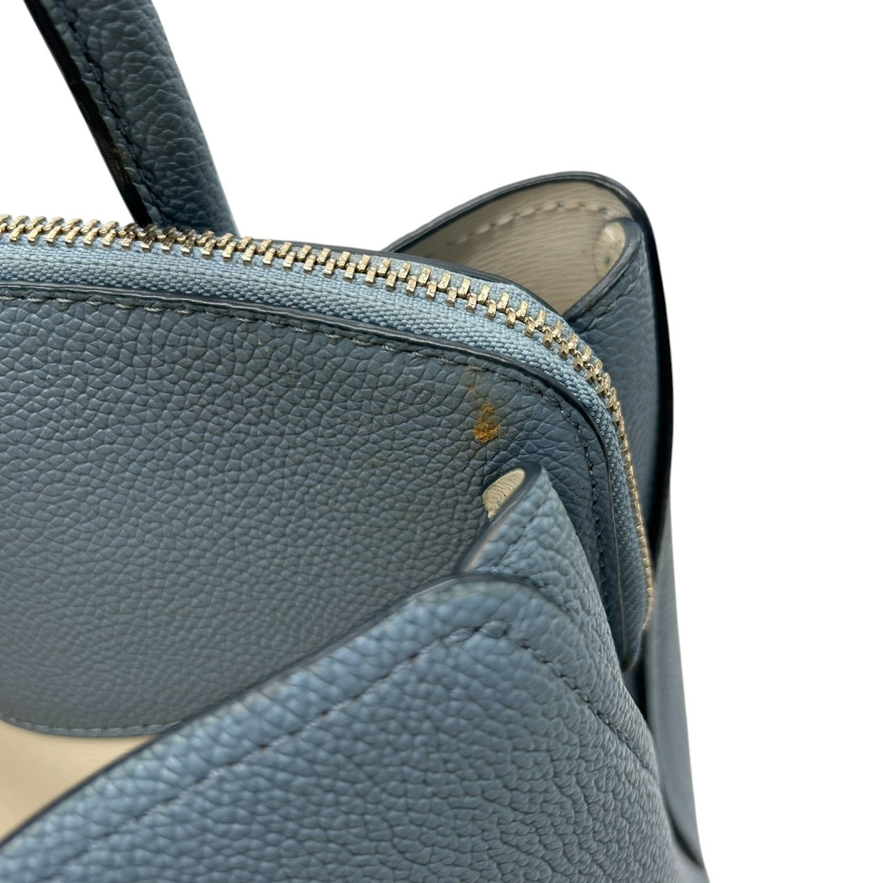 ケイトスペード ハンドバッグ トートバッグ レザー 本革 ペブルレザー ブルー くすみブルー ロゴプレート シルバー金具 レディース 通勤 通学 ビジネス フォーマル エレガント 大人かわいい 自立可 s70