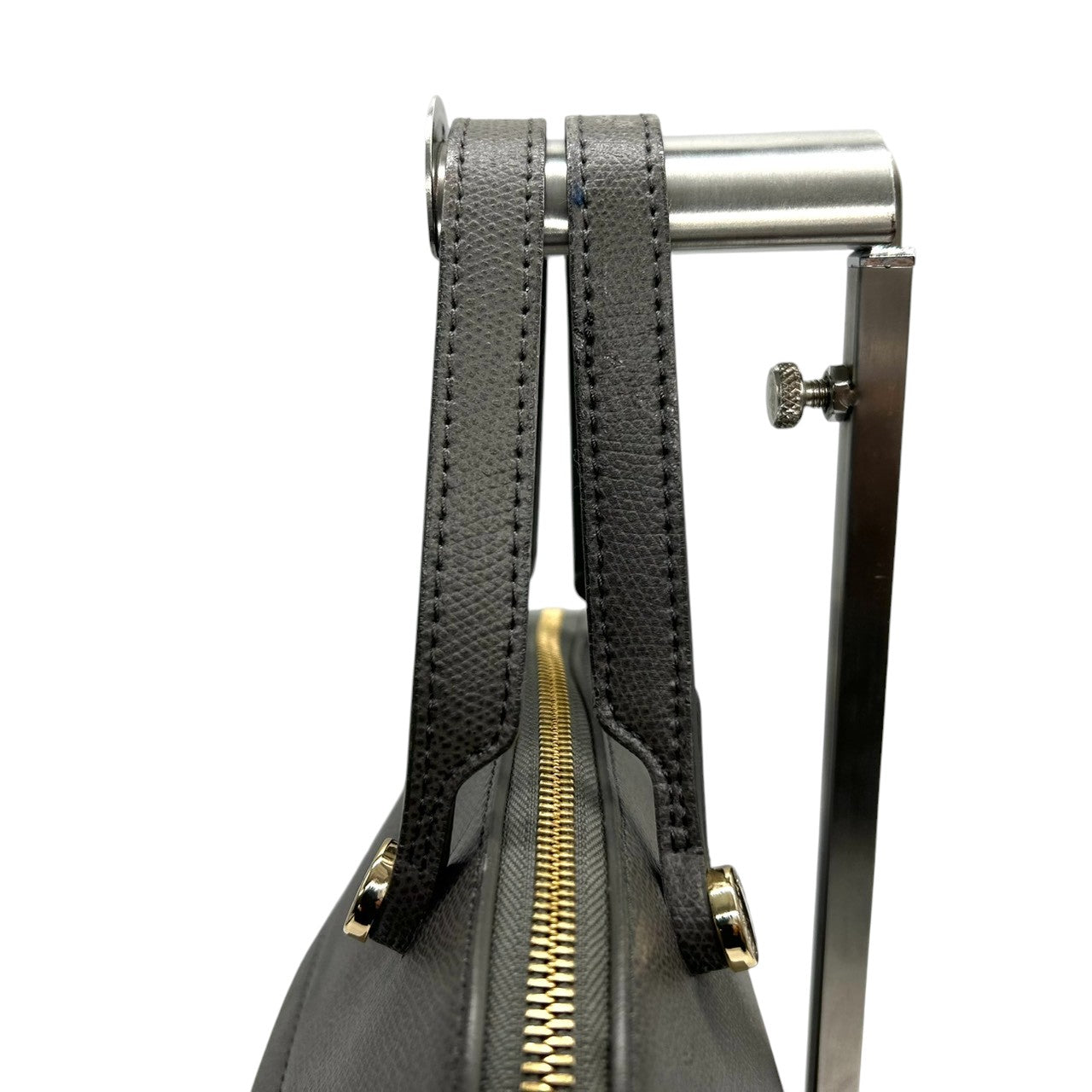 【訳あり】フルラ FURLA パイパー ハンドバッグ ドーム型 自立可 レザー サフィアーノ グレー ゴールド金具 カデナ 南京錠 レディース 通勤 通学 ビジネス フォーマル エレガント 上品 s77