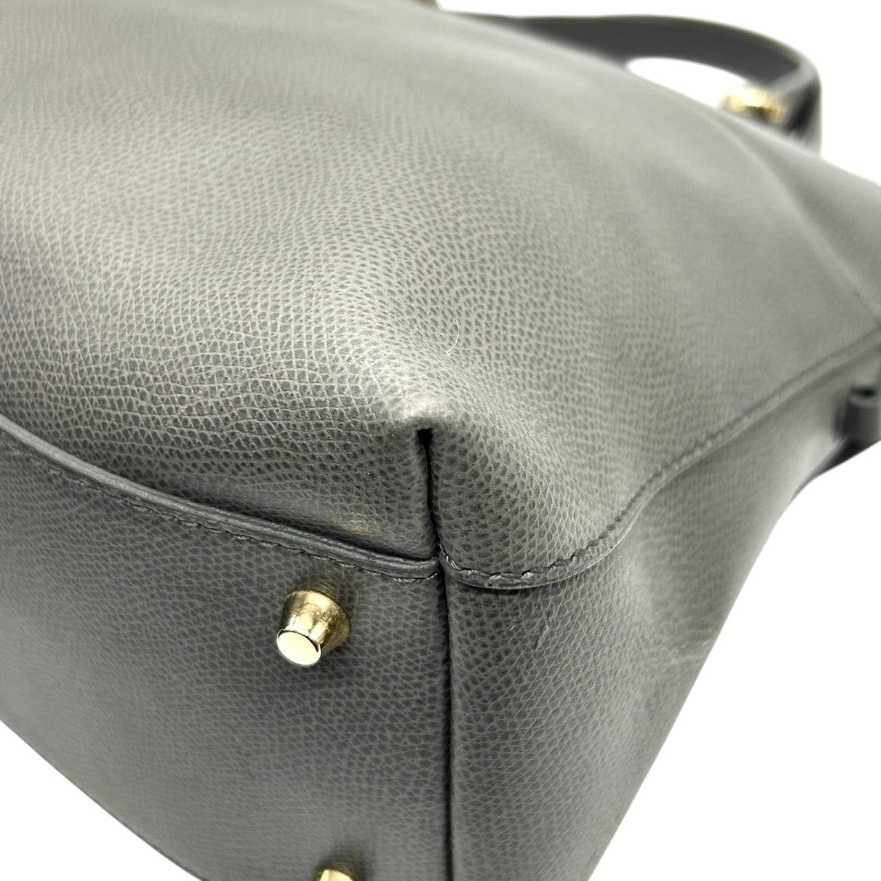 【訳あり】フルラ FURLA パイパー ハンドバッグ ドーム型 自立可 レザー サフィアーノ グレー ゴールド金具 カデナ 南京錠 レディース 通勤 通学 ビジネス フォーマル エレガント 上品 s77