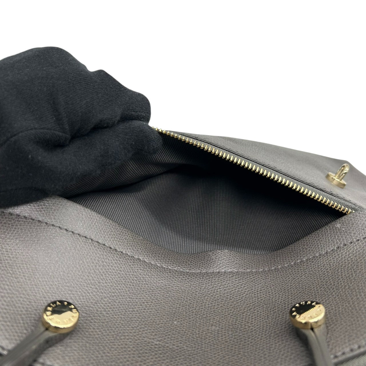 【訳あり】フルラ FURLA パイパー ハンドバッグ ドーム型 自立可 レザー サフィアーノ グレー ゴールド金具 カデナ 南京錠 レディース 通勤 通学 ビジネス フォーマル エレガント 上品 s77