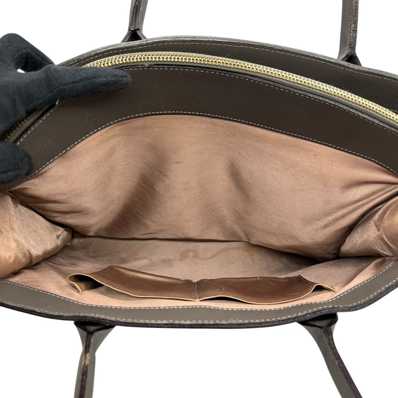 ランバンオンブルー トートバッグ ハンドバッグ ビジネスバッグ ショルダーバッグ A4収納可 肩掛け可 大容量 自立可 サフィアーノ調 PVC レザー グレー ゴールド金具 レディース 婦人 通勤 通学 オフィス フォーマル きれいめ 上品 エレガント s5