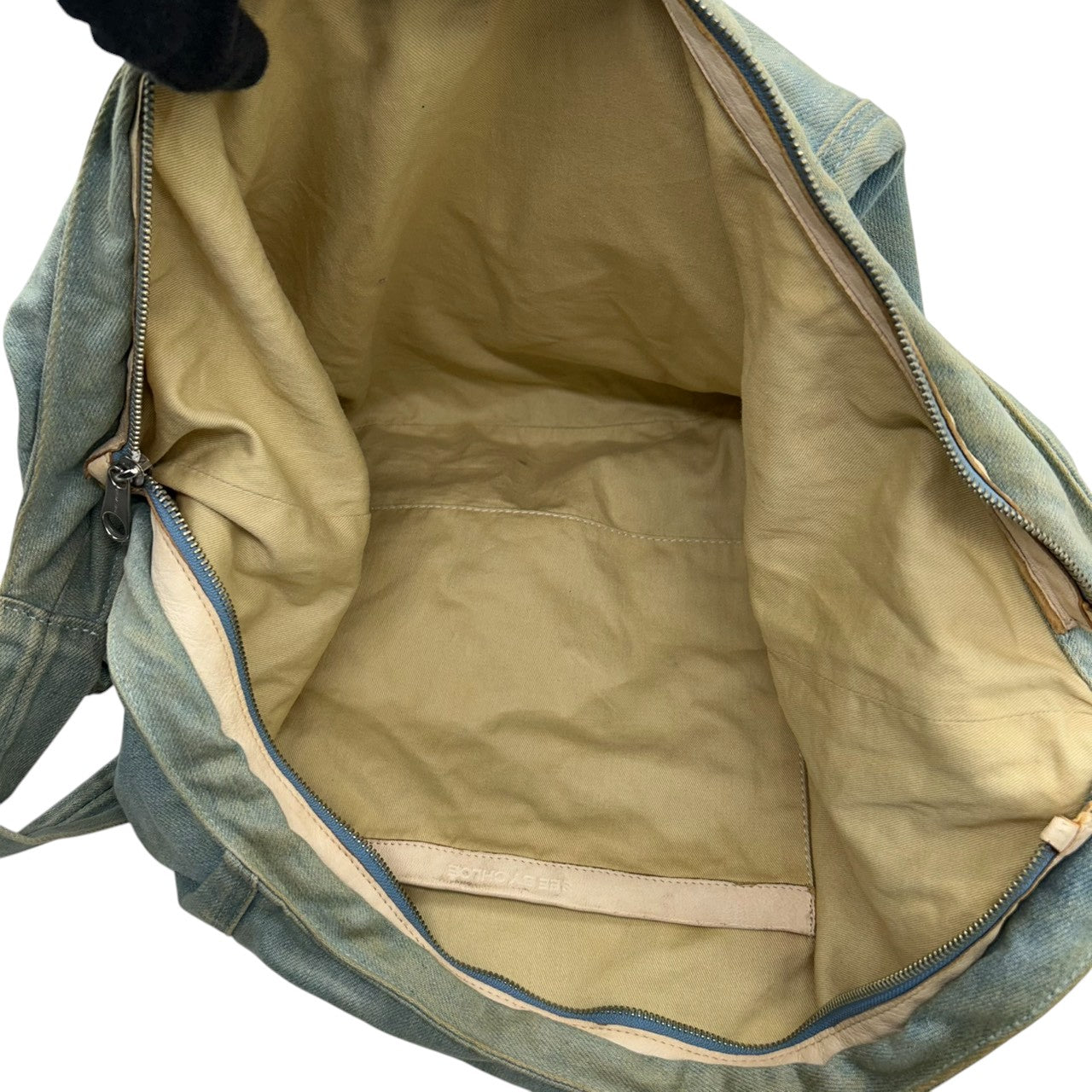 シーバイクロエ デニム ショルダーバッグ ワンショルダー ホーボーバッグ 斜め掛け可 A4収納可 大容量 ウォッシュ加工 レディース カジュアル ヴィンテージライク カード 保存袋付き See By Chloe s83