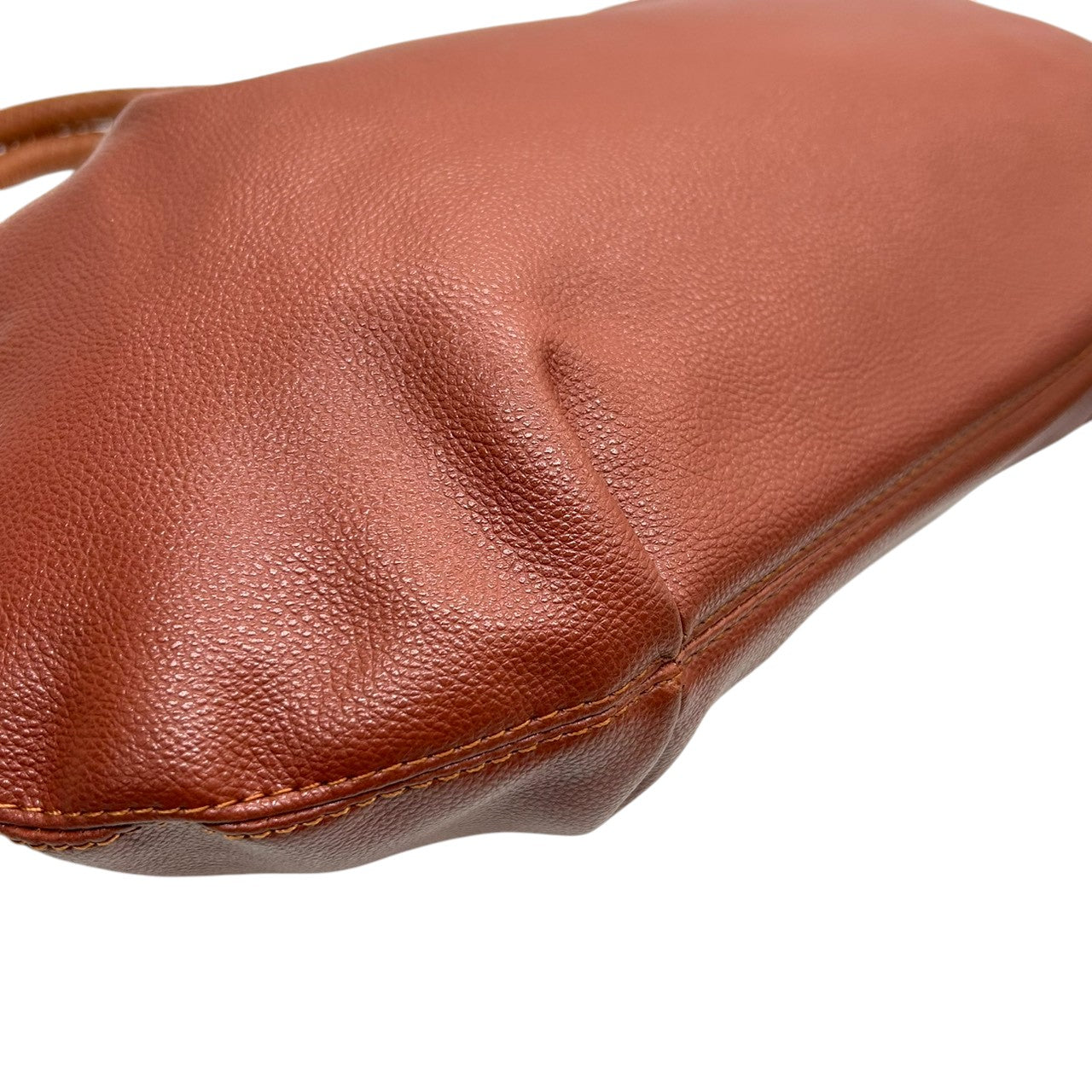 【美品】マイケルコース ハンドバッグ 巾着バッグ ワンショルダー 編み込みハンドル レザー 本革 ブラウン MKロゴチャーム ゴールド金具 レディース 肩掛け 大容量 ギャザー かわいい フェミニン エレガント s83