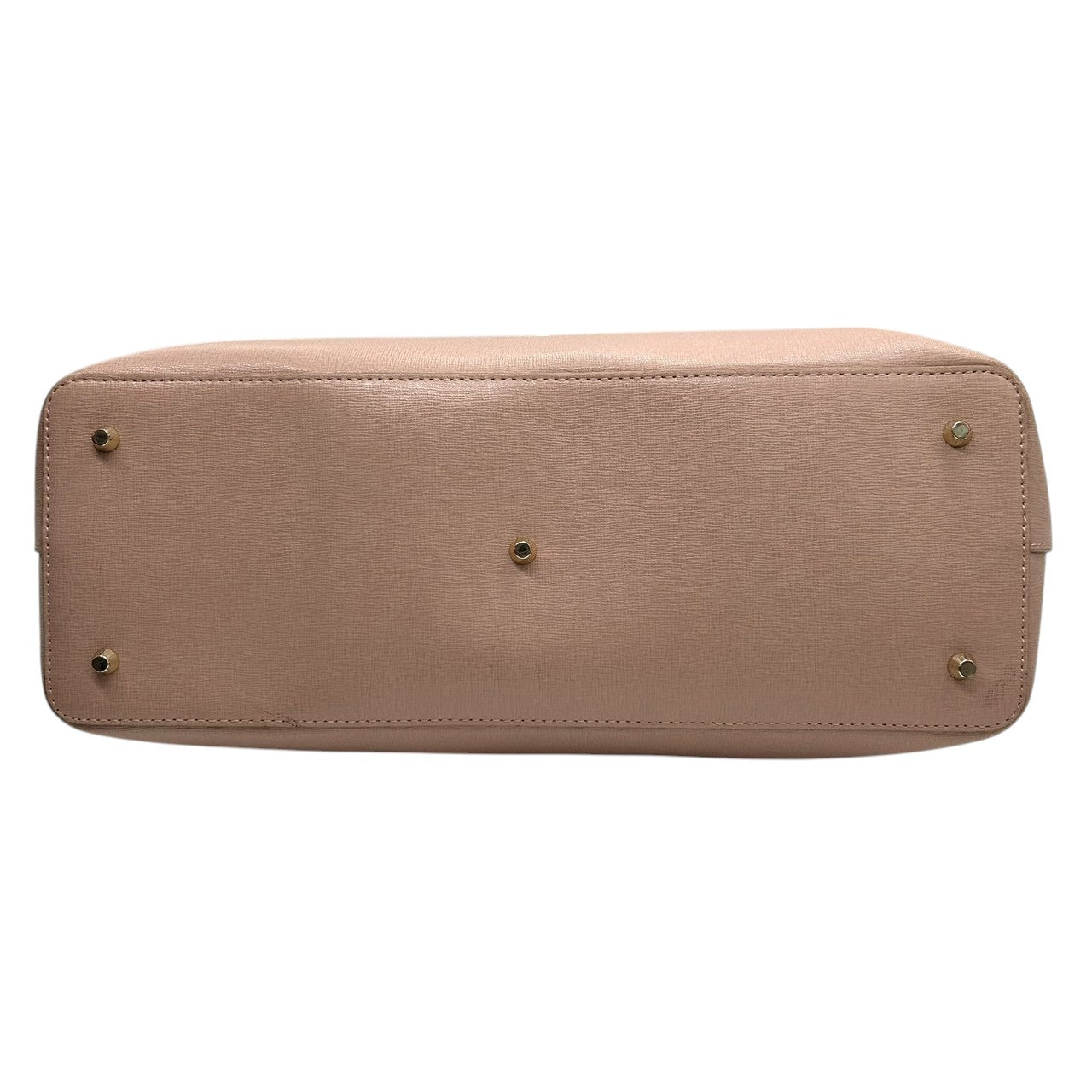【美品】FURLA フルラ LINDA リンダ トートバッグ ハンドバッグ ビジネスバッグ A4収納可 肩掛け可 大容量 自立可 サフィアーノレザー 本革 ピンクベージュ レディース 婦人 オフィス フォーマル 上品 エレガント きれいめ シルバー金具 U9