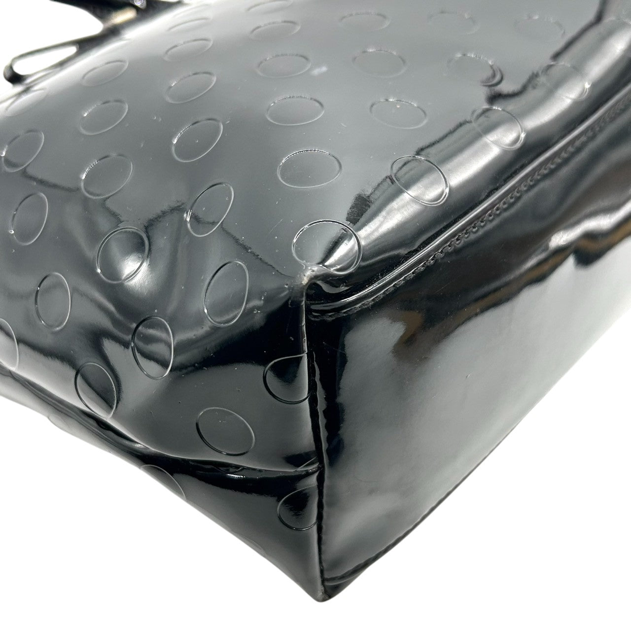 ケイトスペード トートバッグ ワンショルダー WKRU2441 A4収納可 肩掛け パテントレザー エナメル ドット柄 エンボス ブラック 黒 リボン レディース カジュアル フェミニン 通勤 通学 かわいい おしゃれ s82