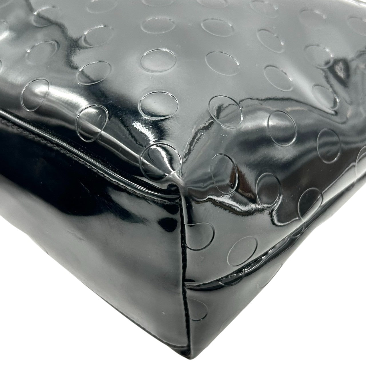 ケイトスペード トートバッグ ワンショルダー WKRU2441 A4収納可 肩掛け パテントレザー エナメル ドット柄 エンボス ブラック 黒 リボン レディース カジュアル フェミニン 通勤 通学 かわいい おしゃれ s82