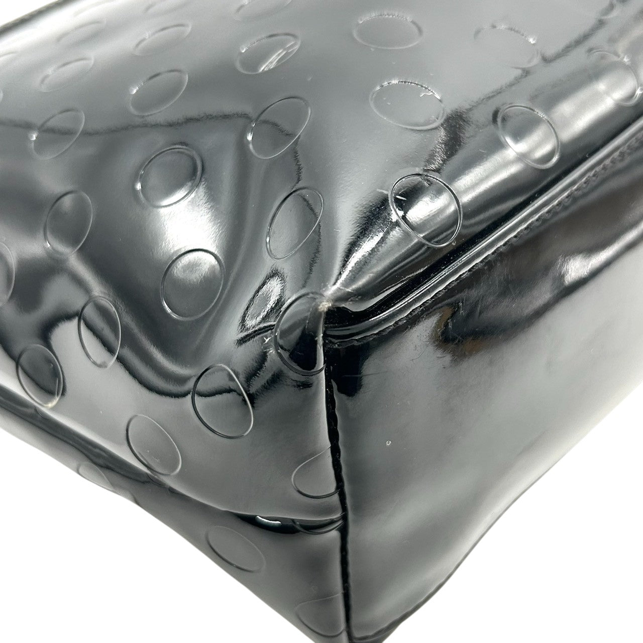 ケイトスペード トートバッグ ワンショルダー WKRU2441 A4収納可 肩掛け パテントレザー エナメル ドット柄 エンボス ブラック 黒 リボン レディース カジュアル フェミニン 通勤 通学 かわいい おしゃれ s82