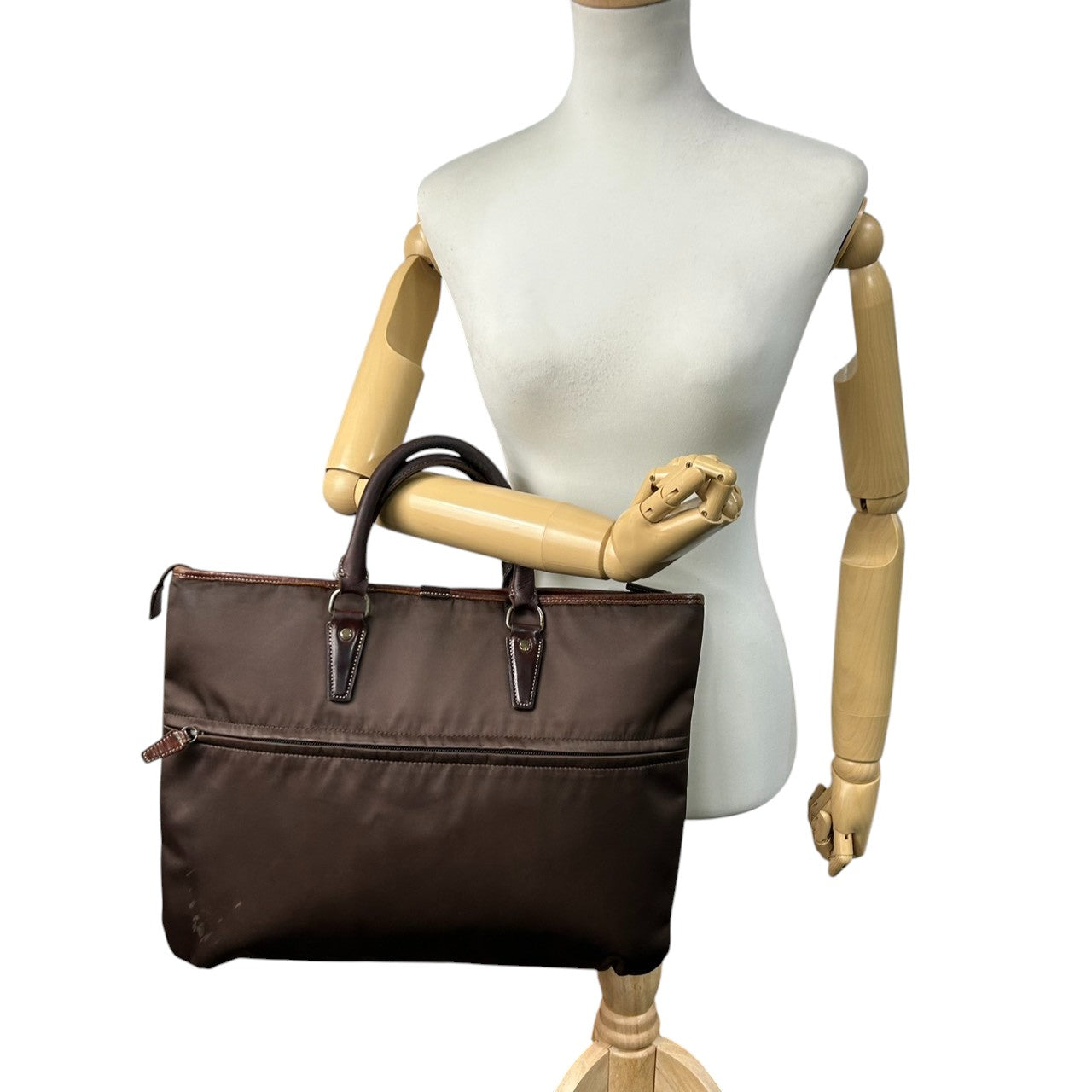 ポーター 70周年記念 ビジネスバッグ ブリーフケース 書類鞄 A4収納可 ナイロン レザー ブラウン 茶色 メンズ 紳士 通勤 ビジネス スリム 薄型 軽量 日本製 吉田カバン PORTER The 70th Anniversary 限定モデル s82