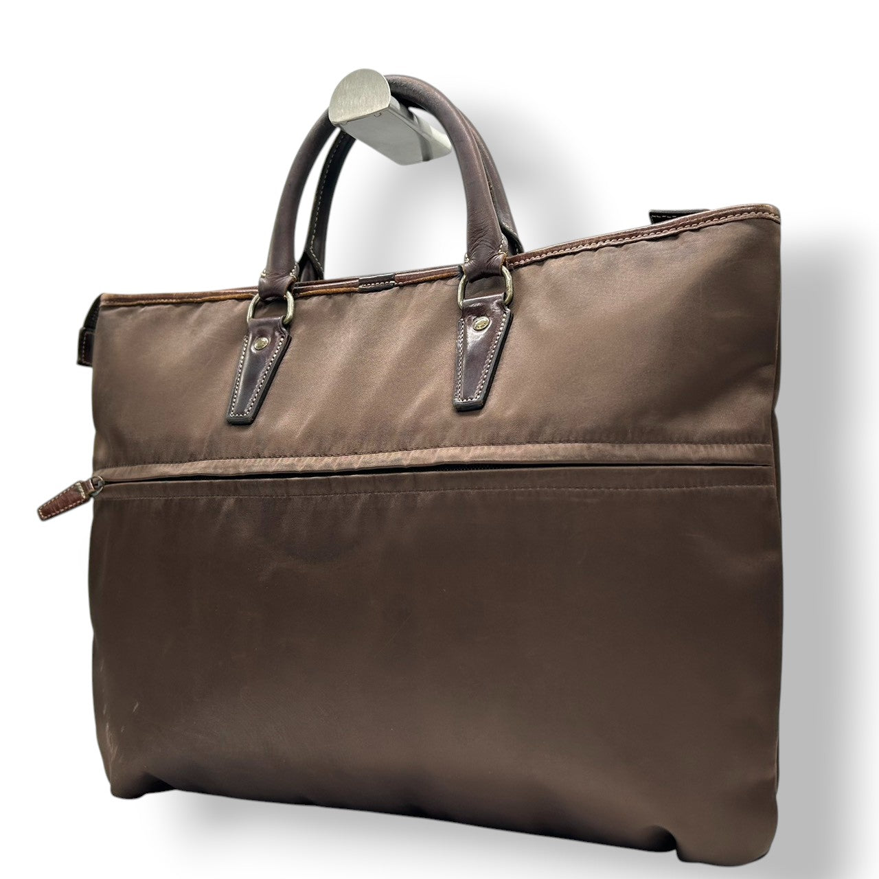 ポーター 70周年記念 ビジネスバッグ ブリーフケース 書類鞄 A4収納可 ナイロン レザー ブラウン 茶色 メンズ 紳士 通勤 ビジネス スリム 薄型 軽量 日本製 吉田カバン PORTER The 70th Anniversary 限定モデル s82