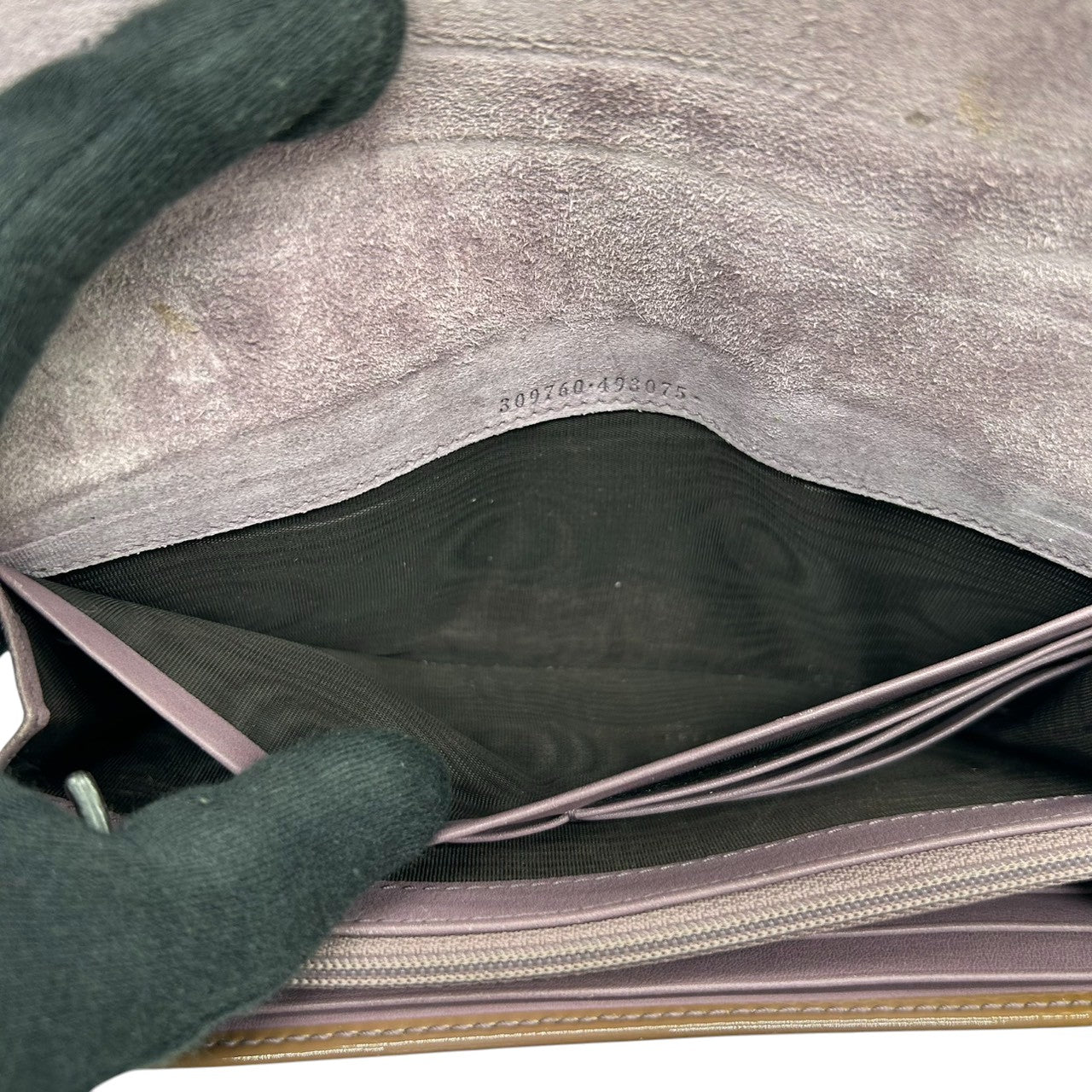 グッチ GUCCI マイクログッチシマ アビー Dリング Wホック 長財布 ウォレット パテントレザー エナメル ブラウン GGエンボス レディース メンズ ユニセックス 大容量 収納豊富 ラグジュアリー w6