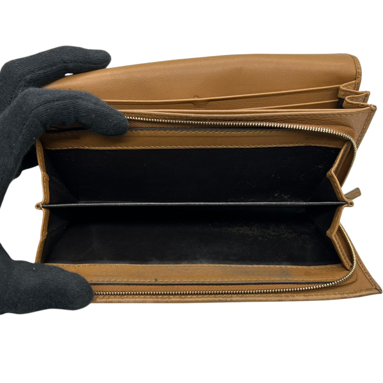 グッチ GUCCI 長財布 Wホック グッチシマ GG柄 レザー 本革 ブラウン ゴールド金具 プレートロゴ レディース メンズ ユニセックス 大容量 収納豊富 GGエンボス ヴィンテージ w6