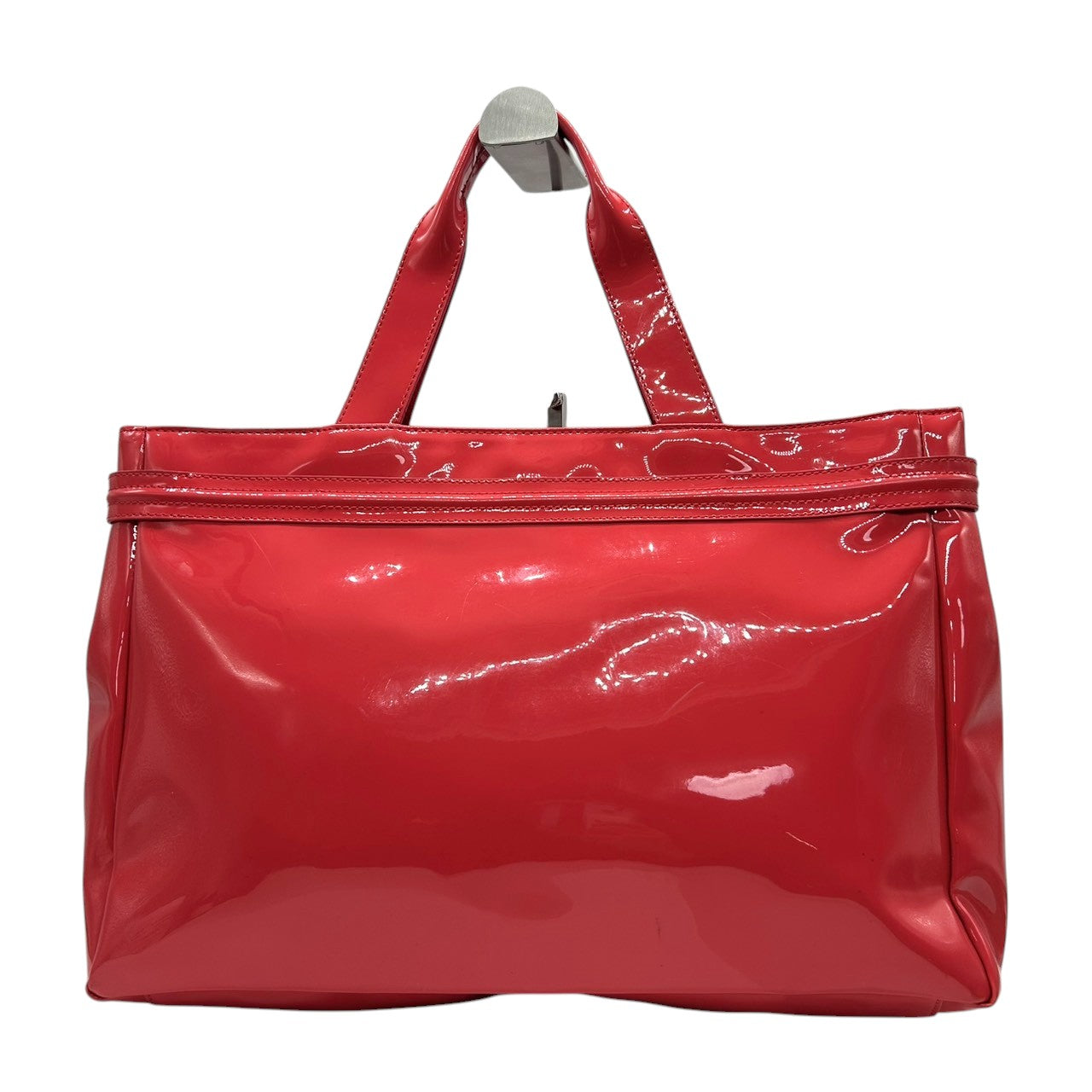 アルマーニジーンズ ARMANI JEANS トートバッグ ハンドバッグ エナメル パテントレザー ビッグロゴ ピンク AJ A4収納可 大容量 肩掛け ワンショルダー 通勤 通学 カジュアル 旅行 レディース 鞄 かばん s30