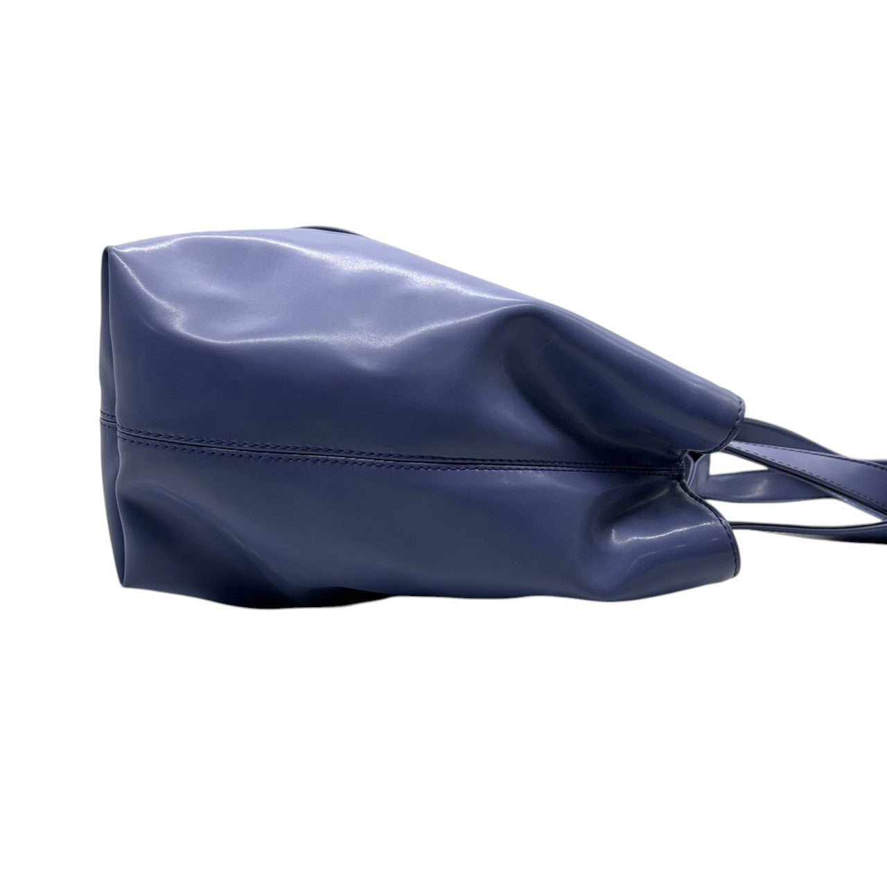 【美品】セコイア SEQUOIA トートバッグ ハンドバッグ レザー Y2K vintage 本革 ブルー パープル 青 紫 リング金具 シルバー金具 ワンショルダー 肩掛け A4収納可 通勤 通学 フランス パリ レディース 鞄 かばん s30