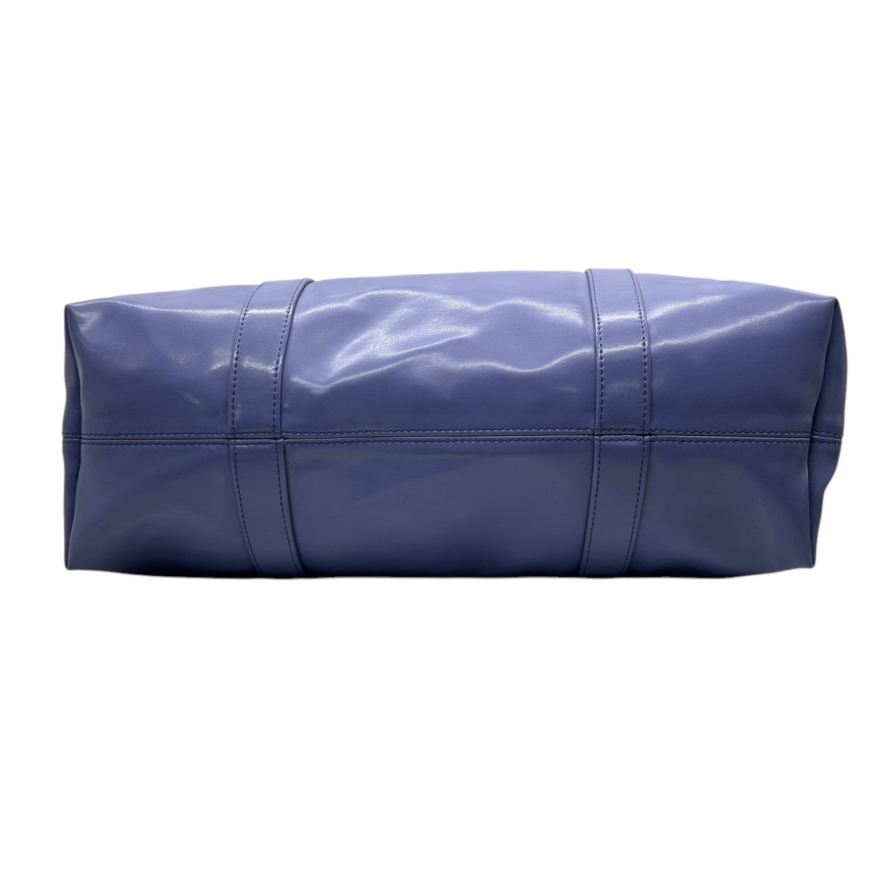 【美品】セコイア SEQUOIA トートバッグ ハンドバッグ レザー Y2K vintage 本革 ブルー パープル 青 紫 リング金具 シルバー金具 ワンショルダー 肩掛け A4収納可 通勤 通学 フランス パリ レディース 鞄 かばん s30