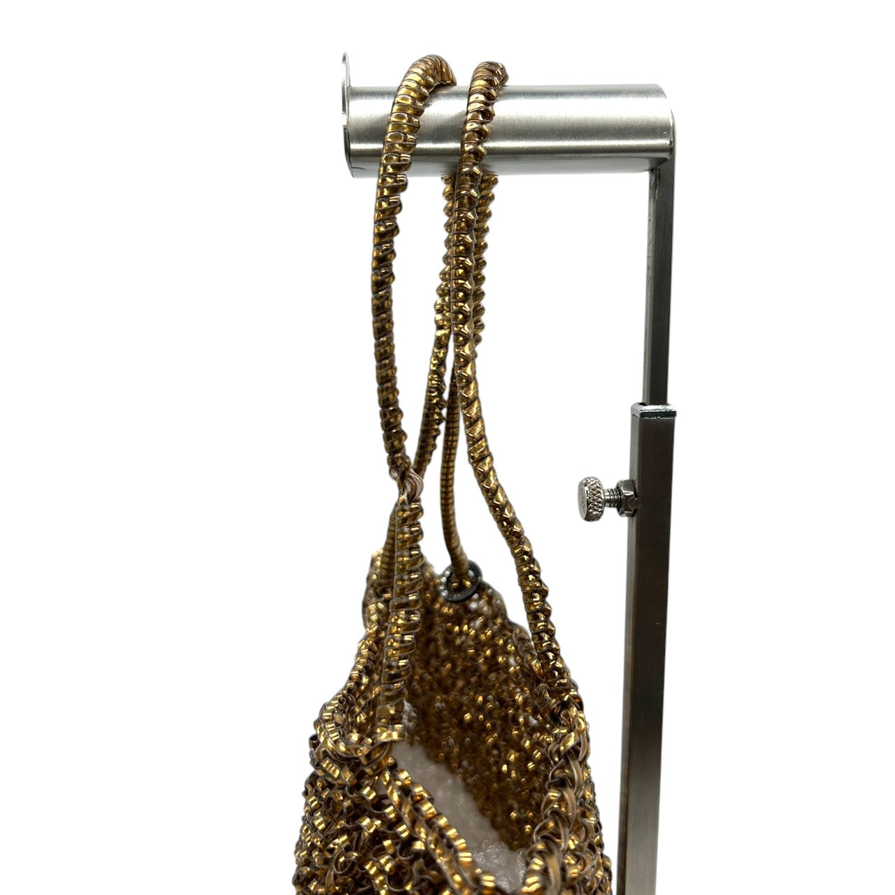 アンテプリマ ANTEPRIMA ワイヤーバッグ スタンダード ハンドバッグ トートバッグ スクエア スタンダード ブロンズ ゴールド ブラウン 茶色 キラキラ 編み込み パーティー 結婚式 二次会 フォーマル レディース 鞄 かばん s92