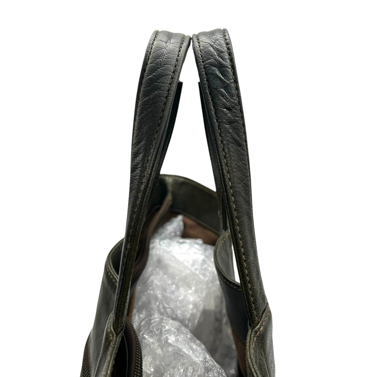 【美品】ダン ゲンテン dan genten トートバッグ ビジネスバッグ レザー 本革 グリーン 緑 深緑 A4収納可 大容量 PC収納 通勤 通学 メンズ ヴィンテージ感 エイジング 経年変化 レディース ユニセックス 鞄 かばん s92