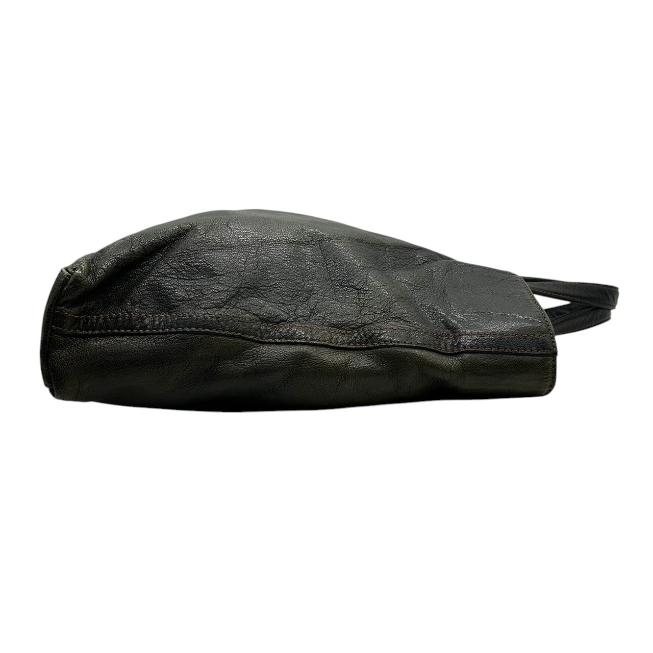 【美品】ダン ゲンテン dan genten トートバッグ ビジネスバッグ レザー 本革 グリーン 緑 深緑 A4収納可 大容量 PC収納 通勤 通学 メンズ ヴィンテージ感 エイジング 経年変化 レディース ユニセックス 鞄 かばん s92