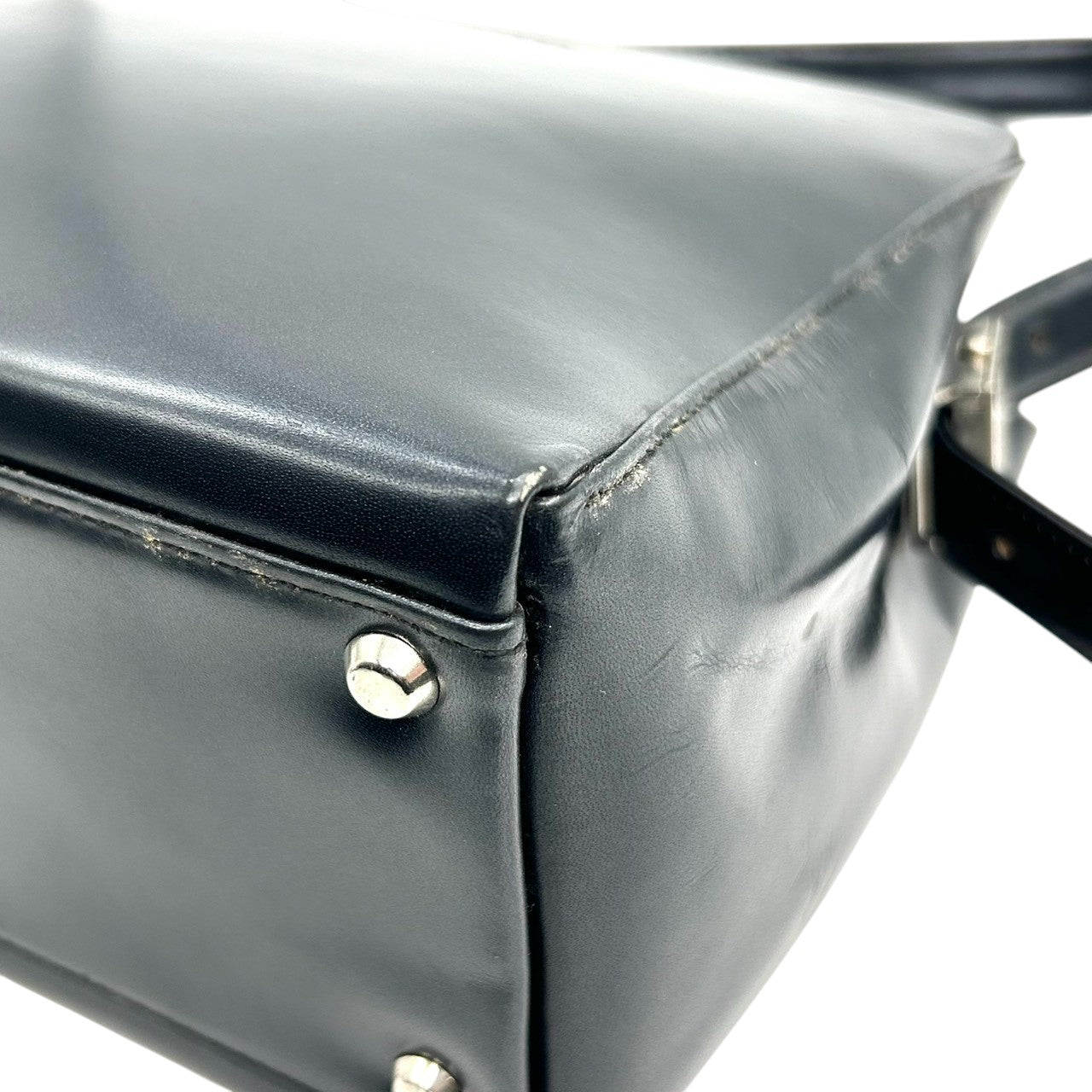 ジバンシー GIVENCHY ハンドバッグ ワンショルダー 肩掛け レザー 本革 ブラック 黒 4Gロゴ ロゴ金具 シルバー金具 スクエア ボックス ヴィンテージ オールド フォーマル カジュアル レディース 鞄 かばん s92