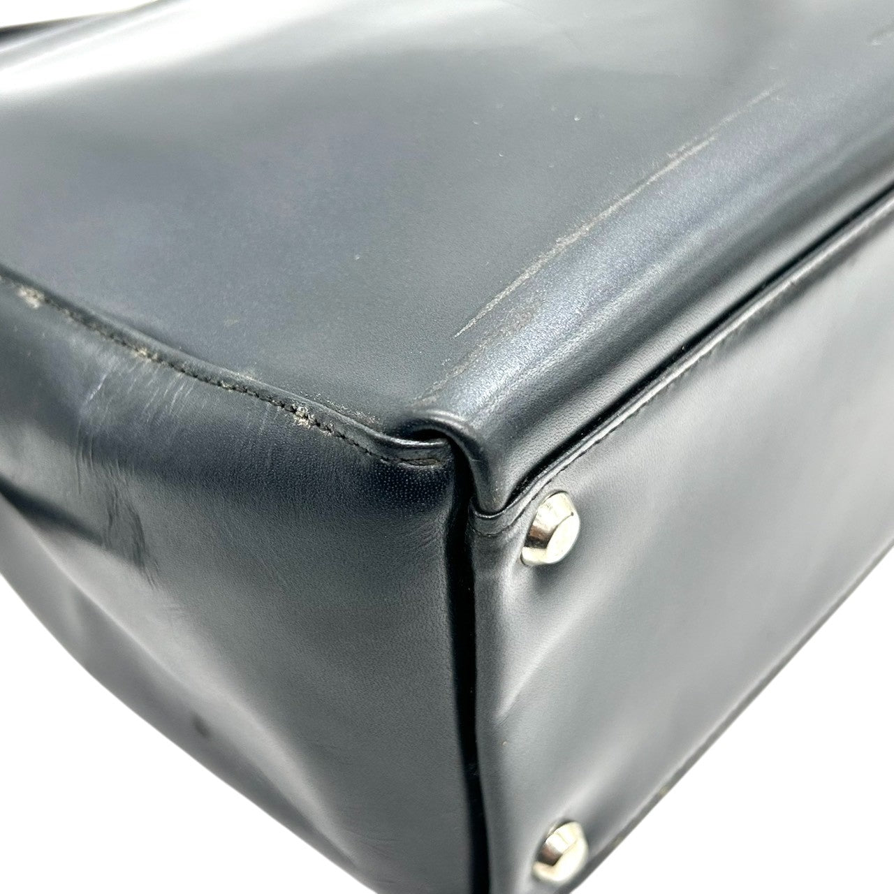 ジバンシー GIVENCHY ハンドバッグ ワンショルダー 肩掛け レザー 本革 ブラック 黒 4Gロゴ ロゴ金具 シルバー金具 スクエア ボックス ヴィンテージ オールド フォーマル カジュアル レディース 鞄 かばん s92