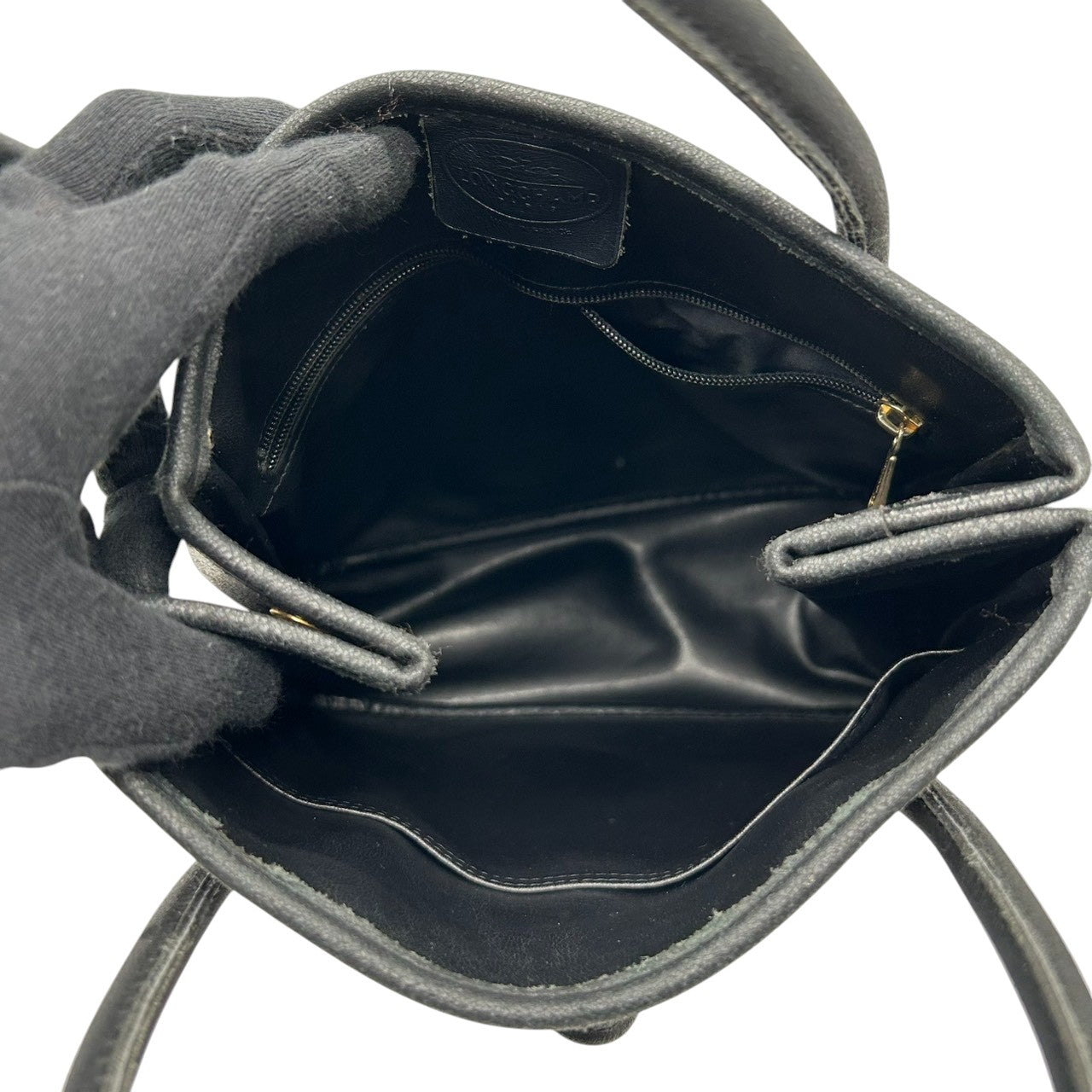 ロンシャン LONGCHAMP ロゾ ROSEAU ハンドバッグ トートバッグ レザー 本革 ブラック 黒 トグル バンブー金具 ゴールド金具 ロゴ 型押し フランス製 自立可 フォーマル 冠婚葬祭 通勤 レディース 鞄 かばん s92