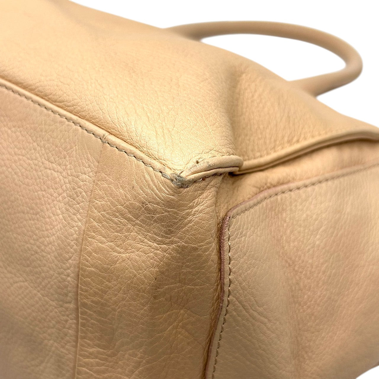 シーバイクロエ See By Chloé 2WAY ショルダーバッグ ハンドバッグ 斜め掛け可 レザー 本革 ベージュ ピンク バイカラー ロゴプレート ゴールド金具 ギャランティカード付 カジュアル お出かけ 旅行 レディース 鞄 かばん s92