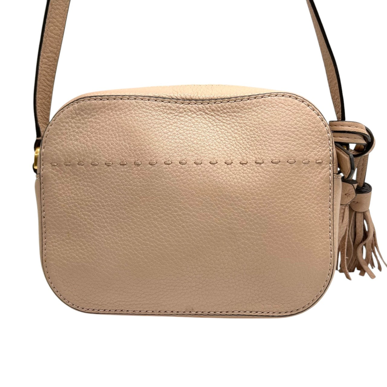 【極美品】トリーバーチ マックグロー ショルダーバッグ カメラバッグ ポシェット 斜め掛け可 カメラバッグ レザー 本革 ピンクベージュ レディース ダブルT ロゴ TORY BURCH McGraw クロスボディ ミニバッグ スクエア s94