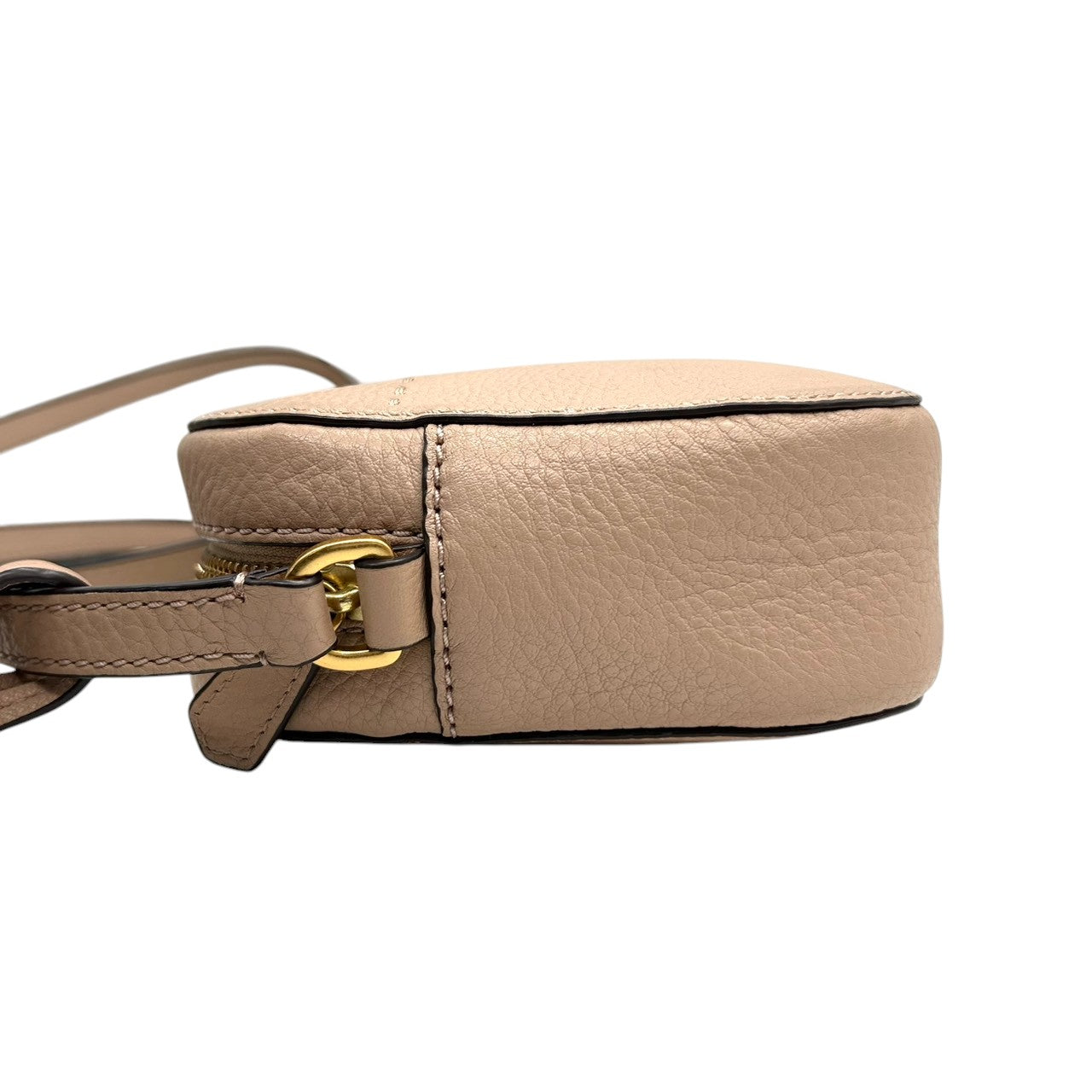 【極美品】トリーバーチ マックグロー ショルダーバッグ カメラバッグ ポシェット 斜め掛け可 カメラバッグ レザー 本革 ピンクベージュ レディース ダブルT ロゴ TORY BURCH McGraw クロスボディ ミニバッグ スクエア s94