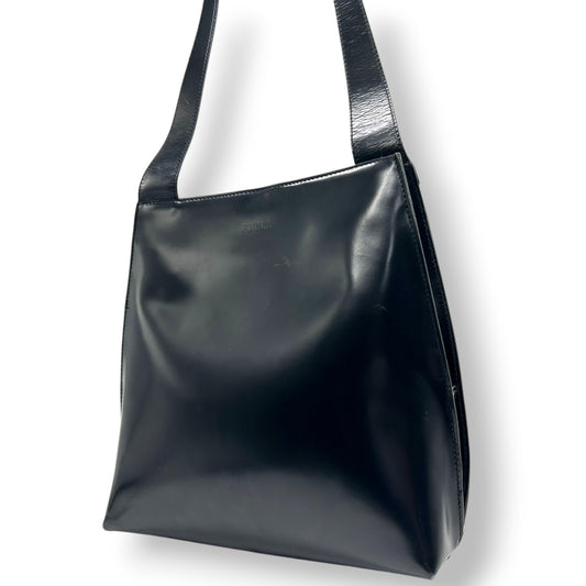 フルラ FURLA ショルダーバッグ トートバッグ ハンドバッグ 肩掛け A4収納可 大容量 軽量 レザー 本革 ブラック 黒 レディース 婦人 通勤 通学 ビジネス オフィス フォーマル 冠婚葬祭 リクルート シンプル ミニマル ヴィンテージ s57