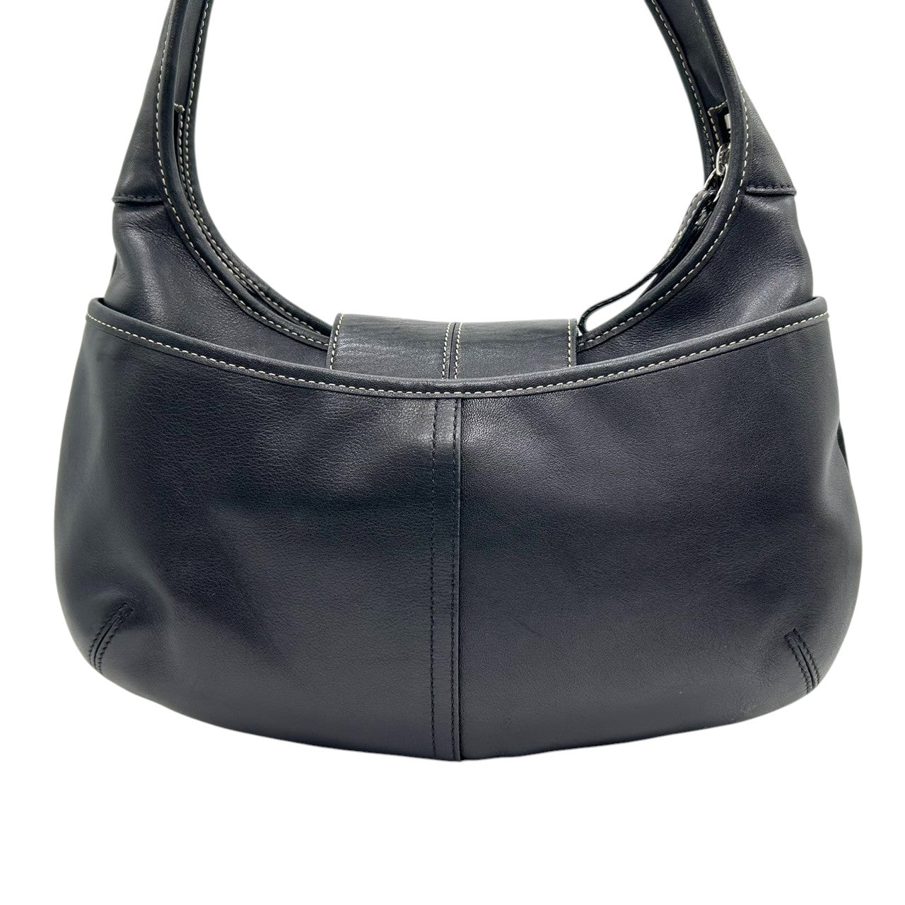 【極美品】コーチ COACH 9282 ソーホー Y2K vintage archive 00s ショルダーバッグ ホーボー ハンドバッグ 肩掛け レザー 本革 ブラック 黒 シルバー金具 バックル レディース ヴィンテージ E6