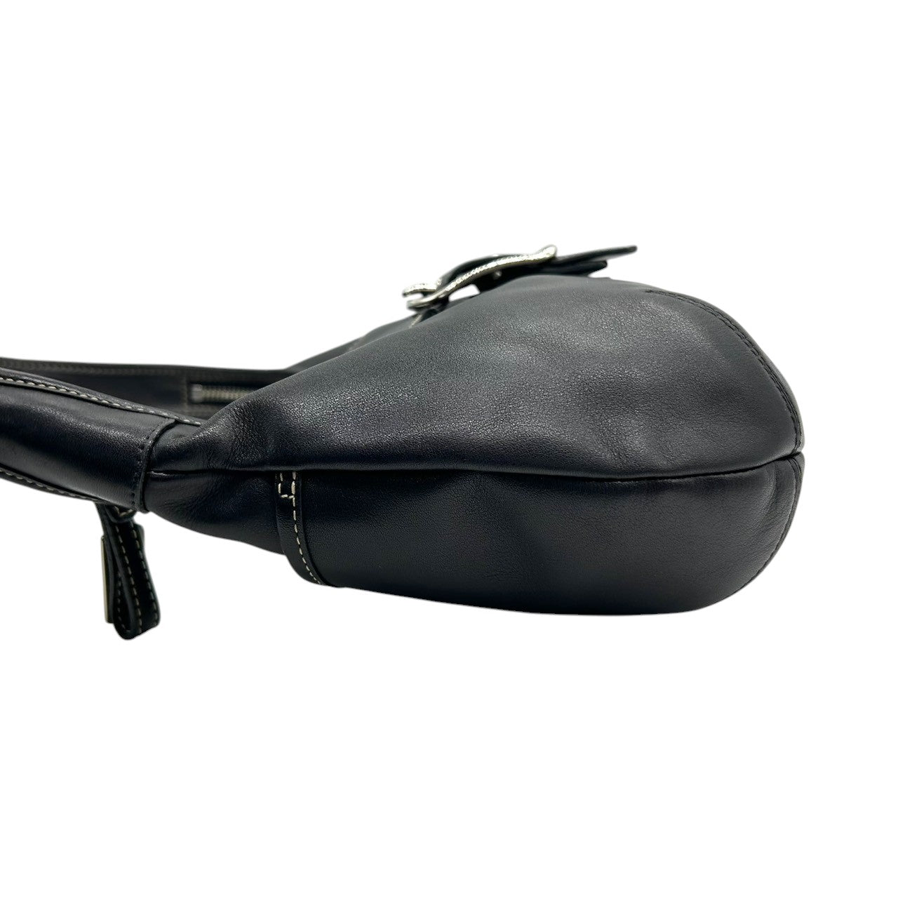 【極美品】コーチ COACH 9282 ソーホー Y2K vintage archive 00s ショルダーバッグ ホーボー ハンドバッグ 肩掛け レザー 本革 ブラック 黒 シルバー金具 バックル レディース ヴィンテージ E6