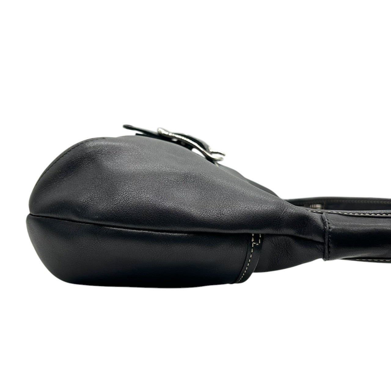 【極美品】コーチ COACH 9282 ソーホー Y2K vintage archive 00s ショルダーバッグ ホーボー ハンドバッグ 肩掛け レザー 本革 ブラック 黒 シルバー金具 バックル レディース ヴィンテージ E6