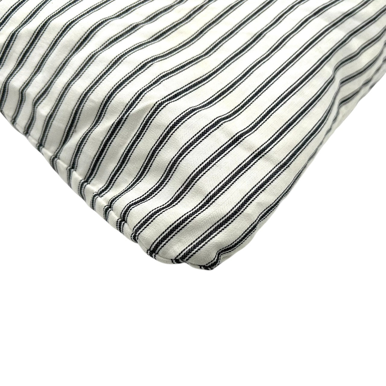 【美品】アニヤハインドマーチ ANYA HINDMARCH トートバッグ エコバッグ ショッピングバッグ 肩掛け A4収納可 キャンバス コットン ストライプ ボーダー アイボリー ブラック リボン ロゴ 刺繍 ロンドン レディース 軽量 薄型 スリム E8