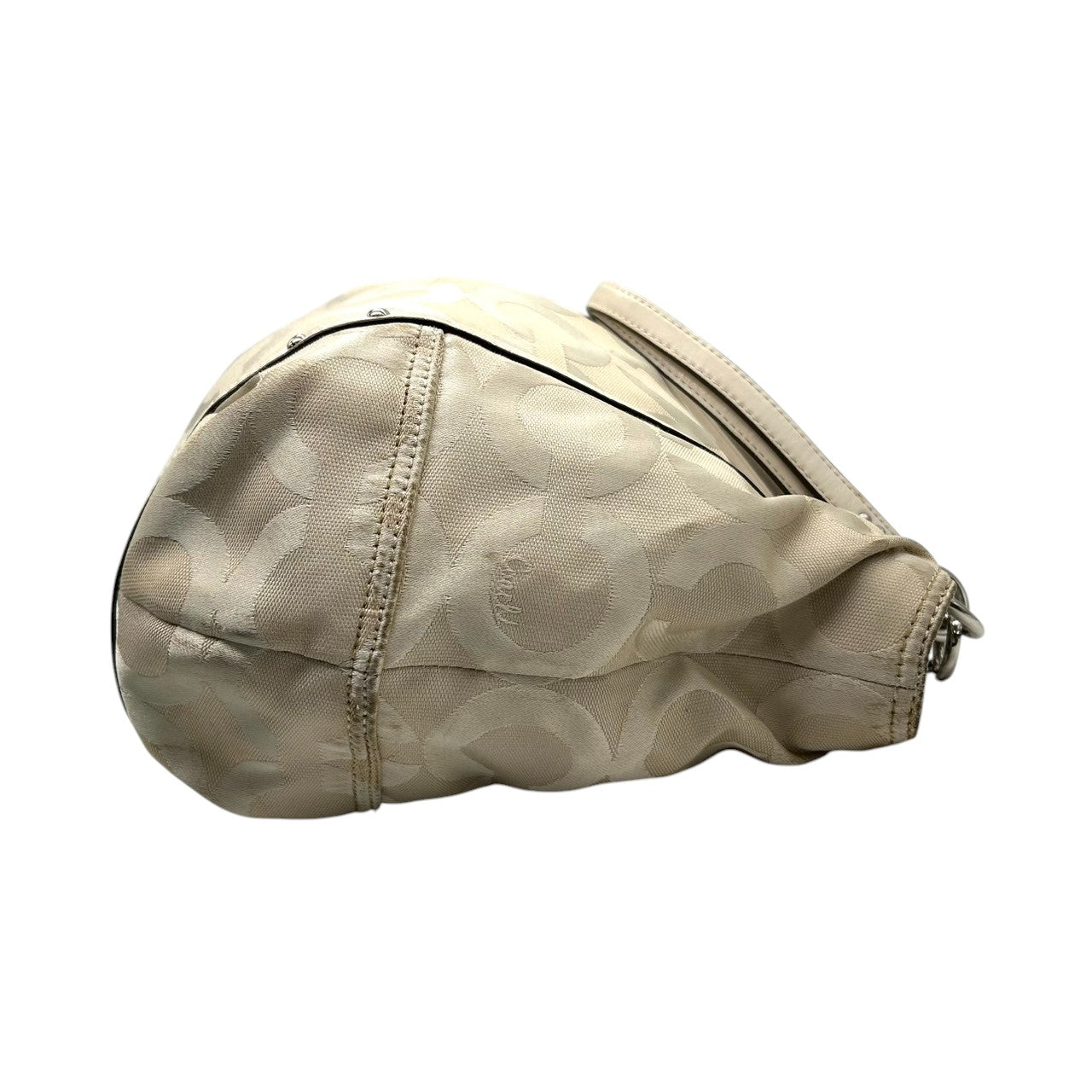 コーチ COACH アレクサンドラ 16233 マディソン オプアート トートバッグ ショルダーバッグ キャンバス レザー ベージュ アイボリー チェーン レディース 肩掛け ワンショルダー 大容量 エレガント ロゴ 鞄 カバン 通勤 通学 E8