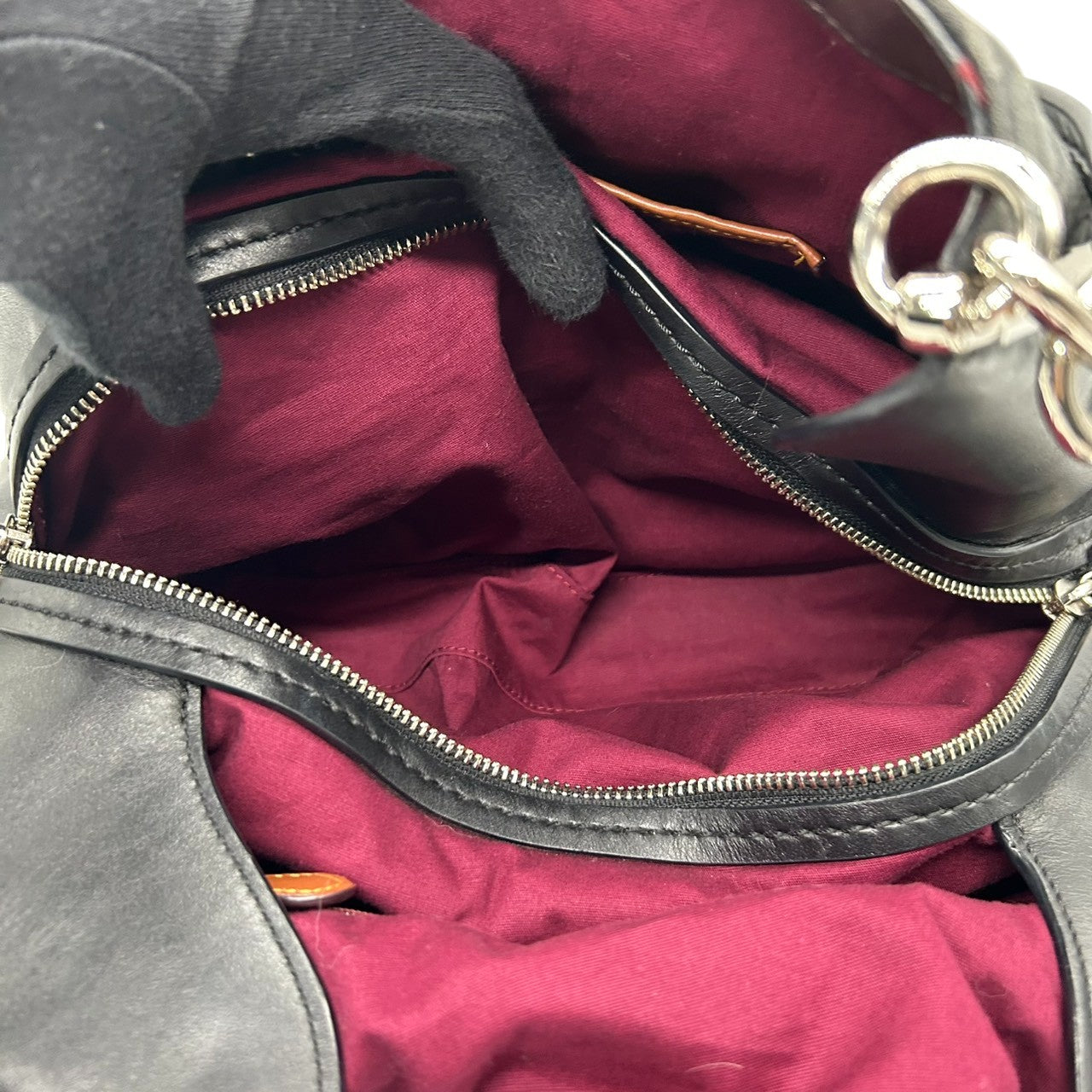 極 美品 コーチ COACH ダルトン 31 Dalton 79697 トートバッグ ショルダーバッグ シグネチャー キャンバス レザー ブラック グレー チェーン レディース 肩掛け A4収納可 鞄 s99