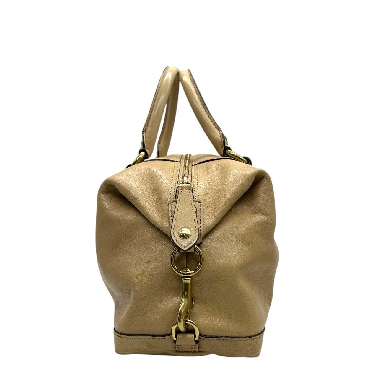 美品 コーチ COACH マディソン サブリナ 12937 ショルダーバッグ ハンドバッグ 2WAY ミニボストン ドクターズバッグ レザー 本革 ベージュ キャメル 馬車金具 ロゴチャーム レディース 肩掛け ワンショルダー 上品 高級 鞄 カバン s85