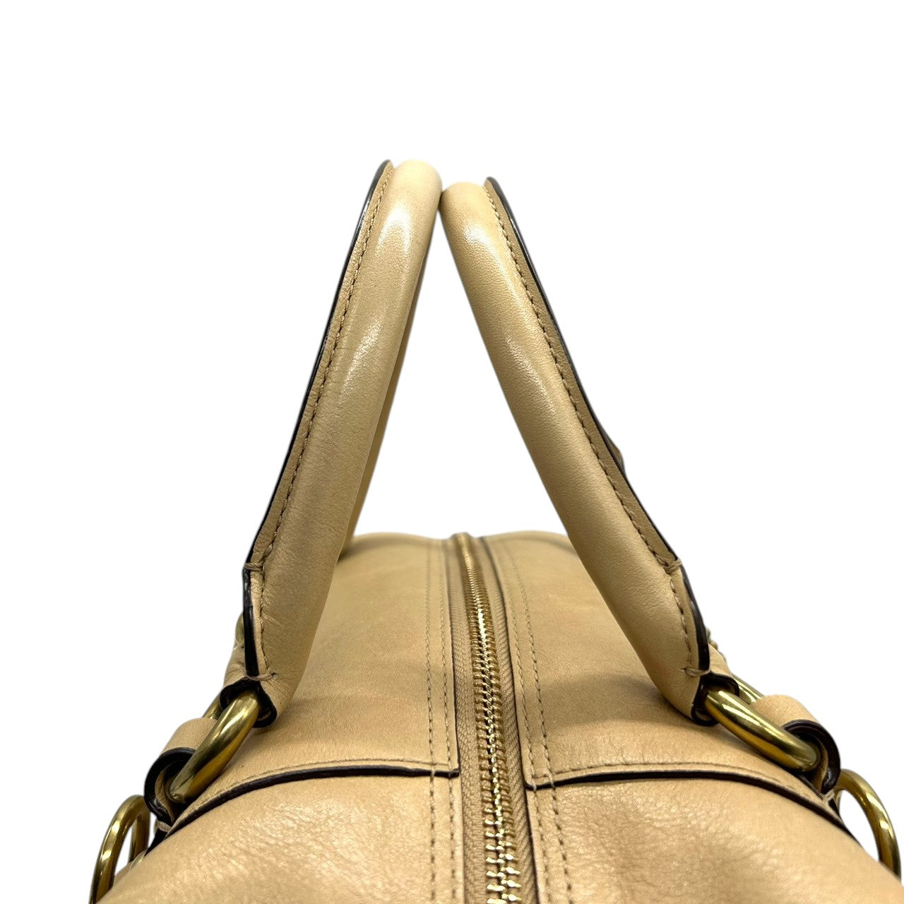 美品 コーチ COACH マディソン サブリナ 12937 ショルダーバッグ ハンドバッグ 2WAY ミニボストン ドクターズバッグ レザー 本革 ベージュ キャメル 馬車金具 ロゴチャーム レディース 肩掛け ワンショルダー 上品 高級 鞄 カバン s85