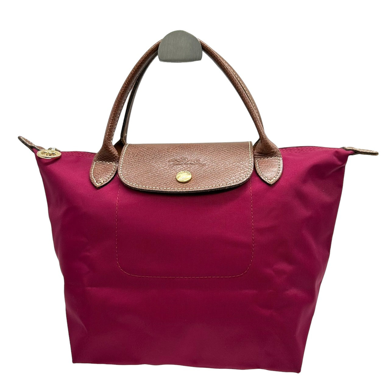 ロンシャン LONGCHAMP ル・プリアージュ Sサイズ 1621 ハンドバッグ トートバッグ ミニトート ナイロン レザー 本革 パープル 紫 折りたたみ可 ポケッタブル 軽量 ランチバッグ サブバッグ コンパクト レディース 鞄 カバン 定番 s90