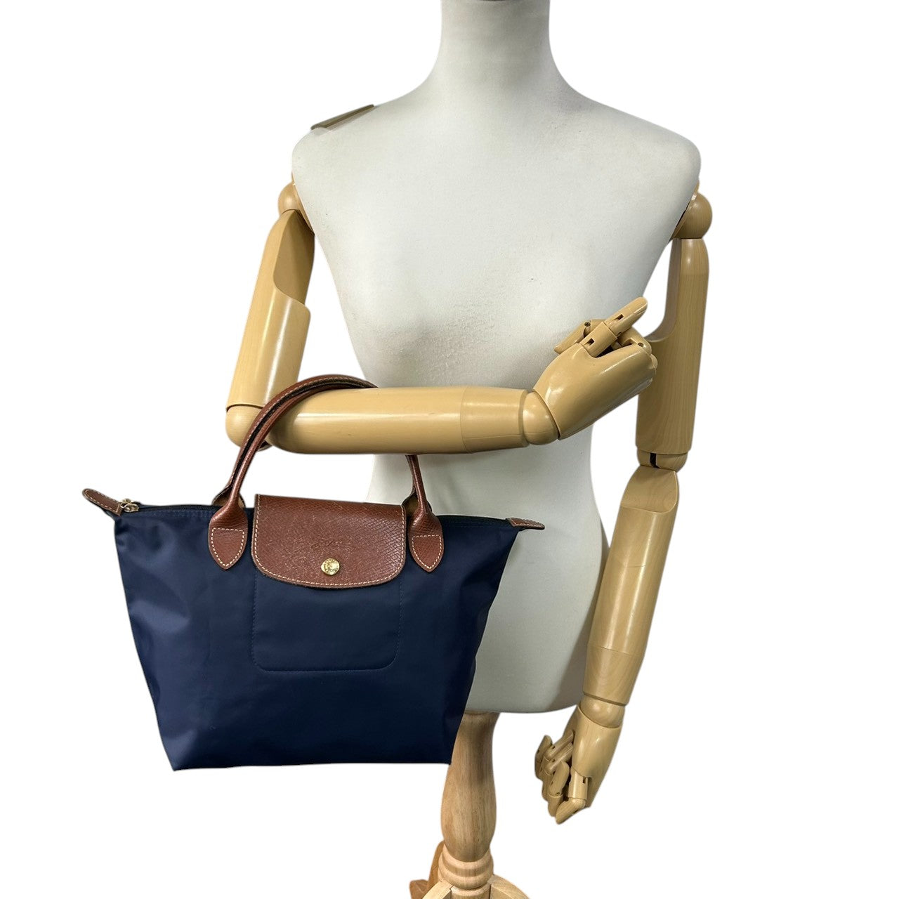 ロンシャン LONGCHAMP ル・プリアージュ Sサイズ 1621 ハンドバッグ トートバッグ ミニトート ナイロン レザー 本革 ネイビー 紺 折りたたみ可 ポケッタブル 軽量 ランチバッグ コンパクト レディース 鞄 カバン 定番 通勤 s90