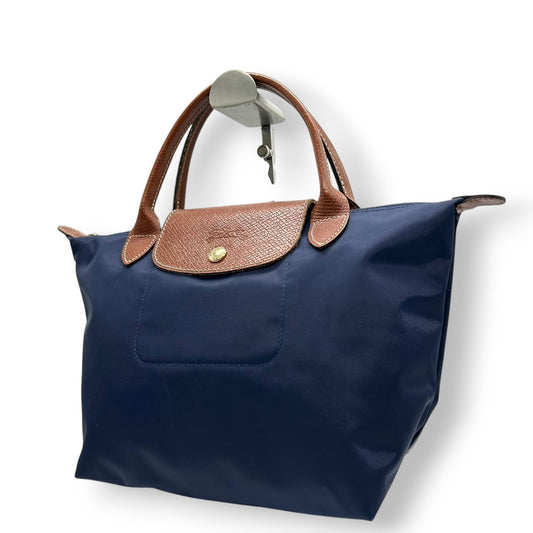 ロンシャン LONGCHAMP ル・プリアージュ Sサイズ 1621 ハンドバッグ トートバッグ ミニトート ナイロン レザー 本革 ネイビー 紺 折りたたみ可 ポケッタブル 軽量 ランチバッグ コンパクト レディース 鞄 カバン 定番 通勤 s90