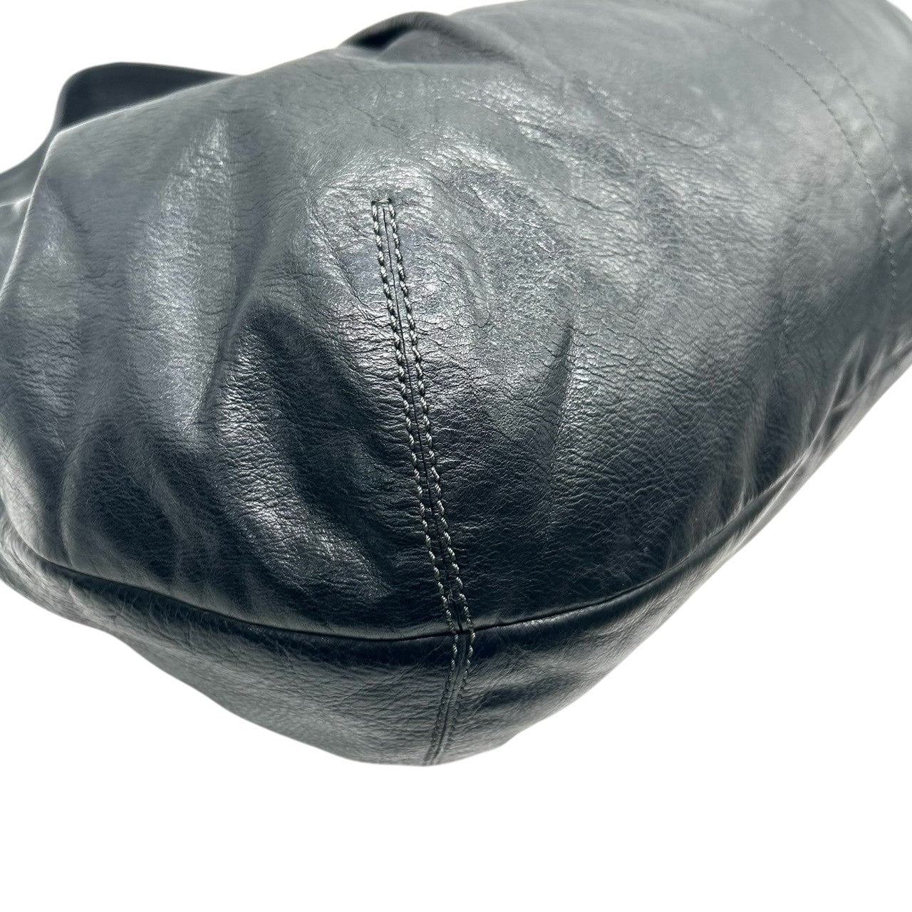 美品 コーチ COACH パーカー Parker 12236 ショルダーバッグ ハンドバッグ ホーボー ワンショルダー レザー 本革 ブラック 黒 プリーツ 肩掛け A4収納可 大容量 軽量 通勤 通学 鞄 カバン s90